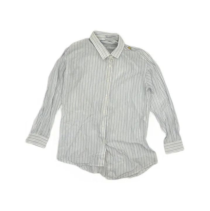 Balenciaga Balenciaga Casual Long Sleeve Shirt Size US S / EU 44-46 / 1 - 1 Thumbnail
