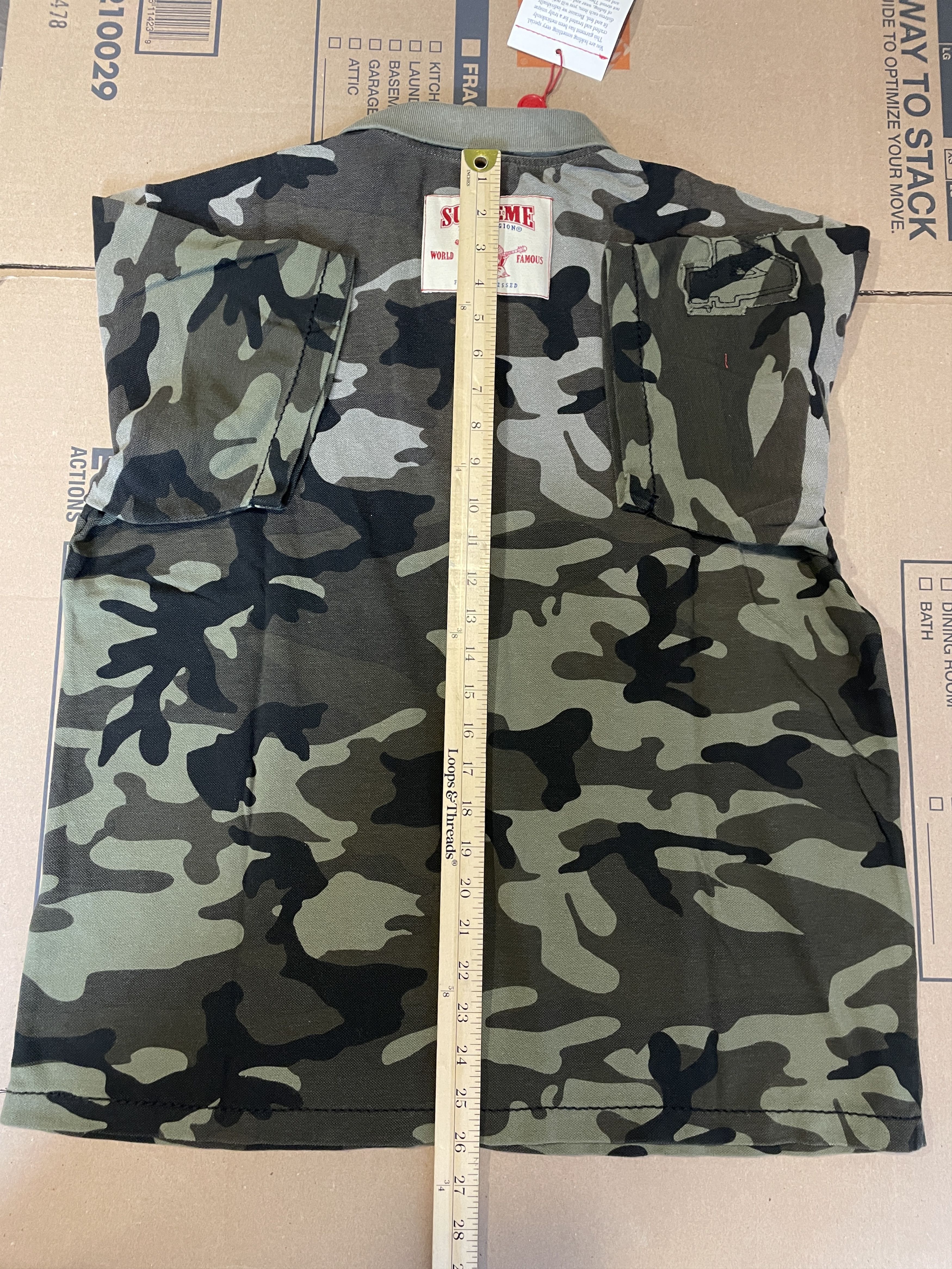 Supreme × True Religion APPLIQUE POLO OLIVE CAMO Size US M / EU 48-50 / 2 - 7 Thumbnail