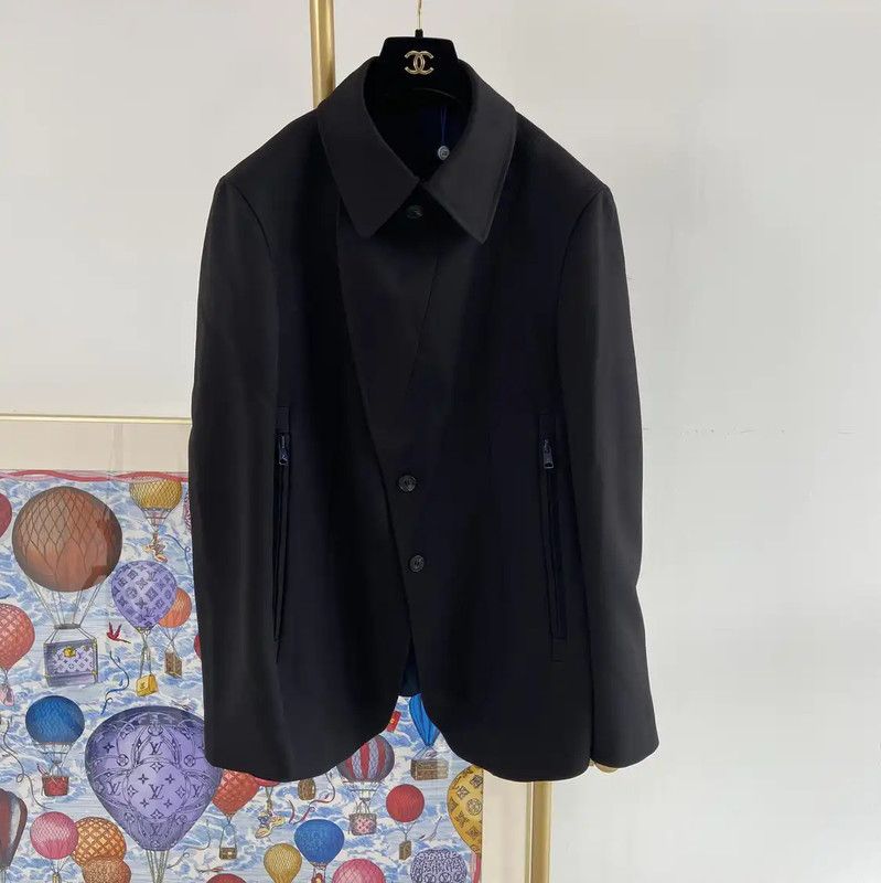 Alexander McQueen Alexander McQueen Black Nylon Women's Jacket 0089 Size L / US 10 / IT 46 - 1 Thumbnail