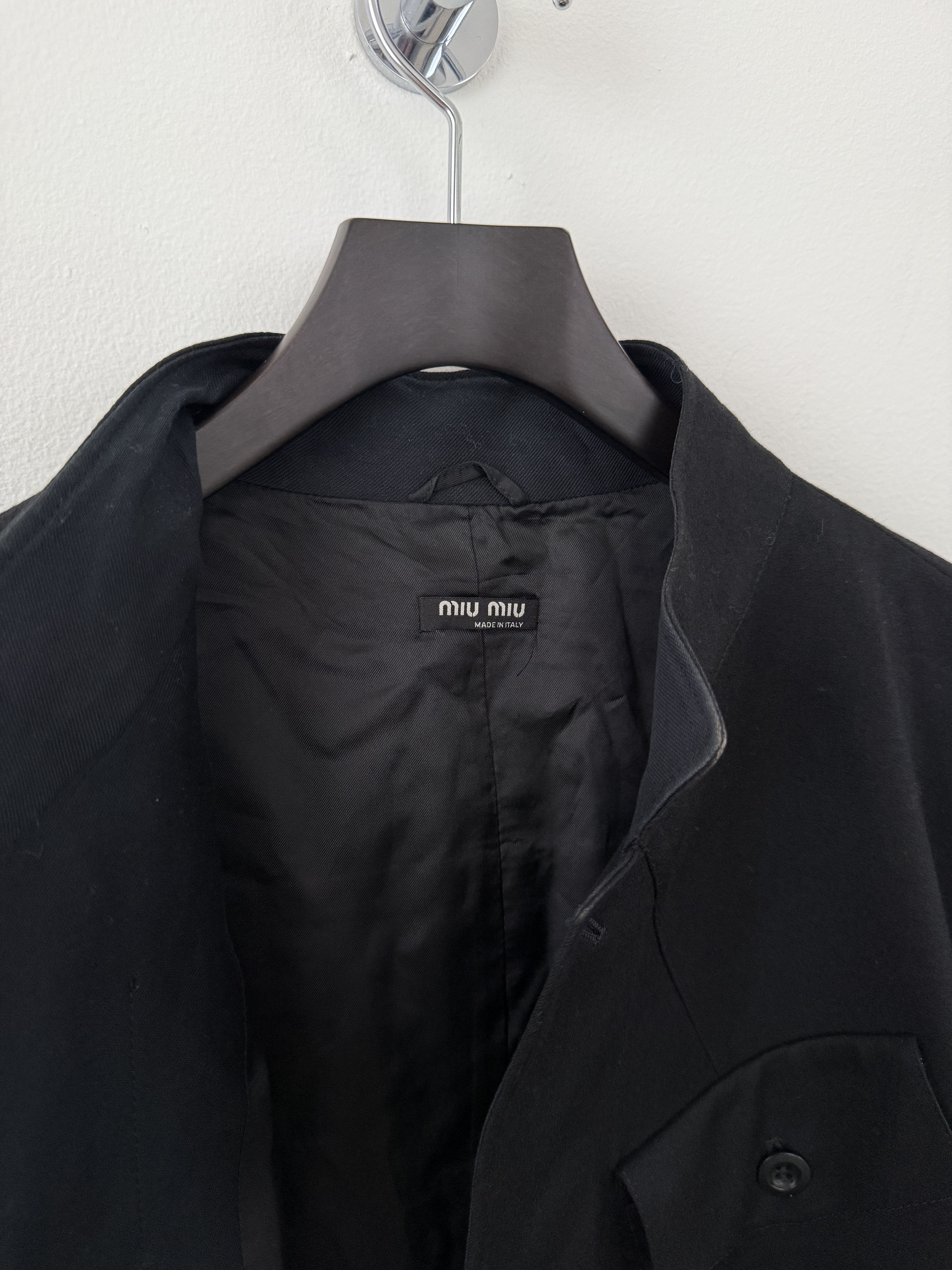 Miu Miu Wool Button Up Shirt Size US M / EU 48-50 / 2 - 8 Thumbnail