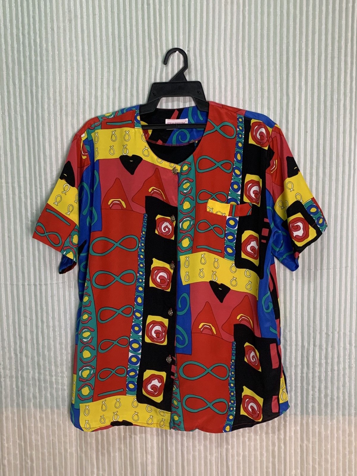 Stadium Goods Rare Design Vintage Stadium Short Sleeved Button Down Blouse Size L / US 10 / IT 46 - 1 Thumbnail