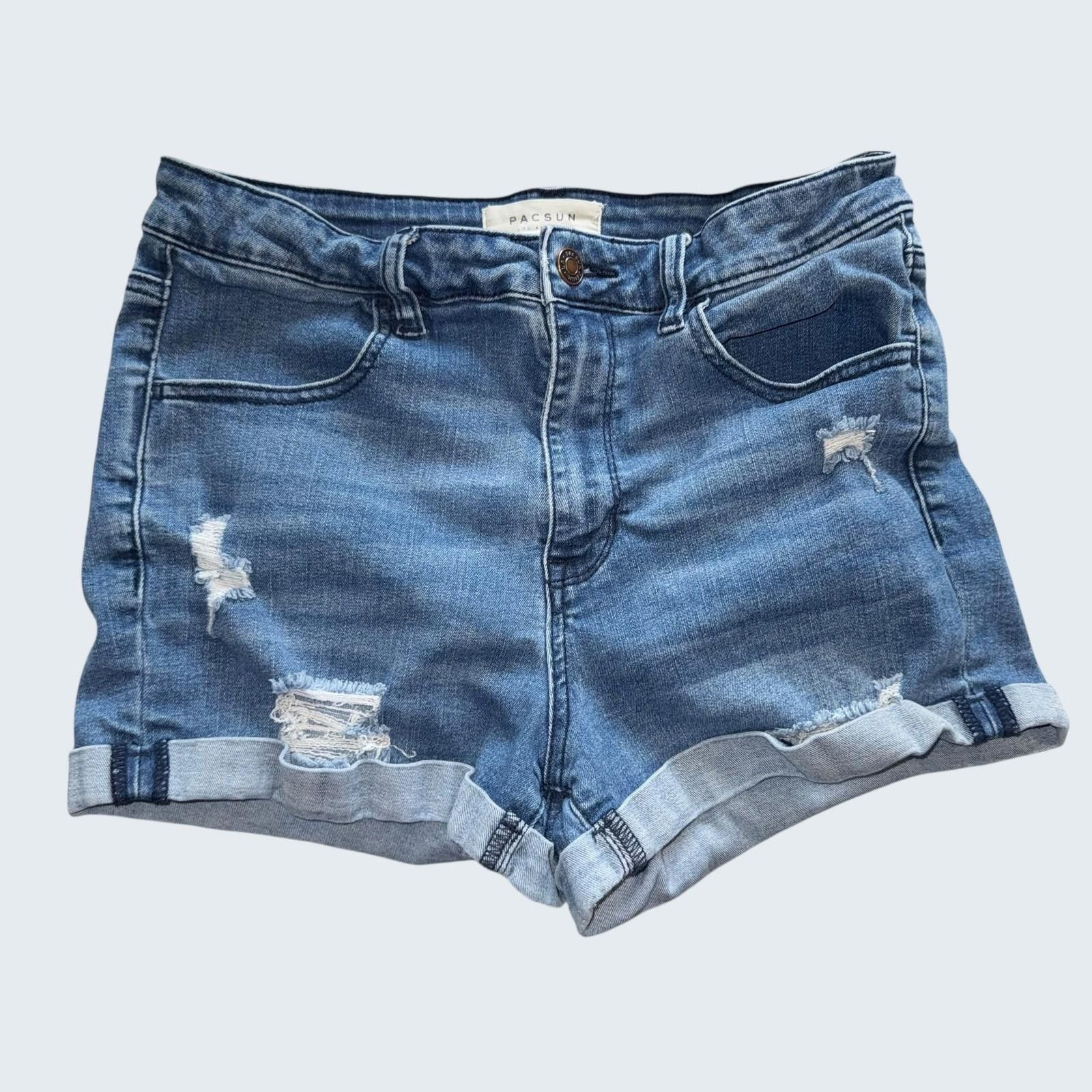 Pacsun PacSun Womens High Rise Super Stretch Shortie Shorts Size 29 Size 29" - 6 Thumbnail
