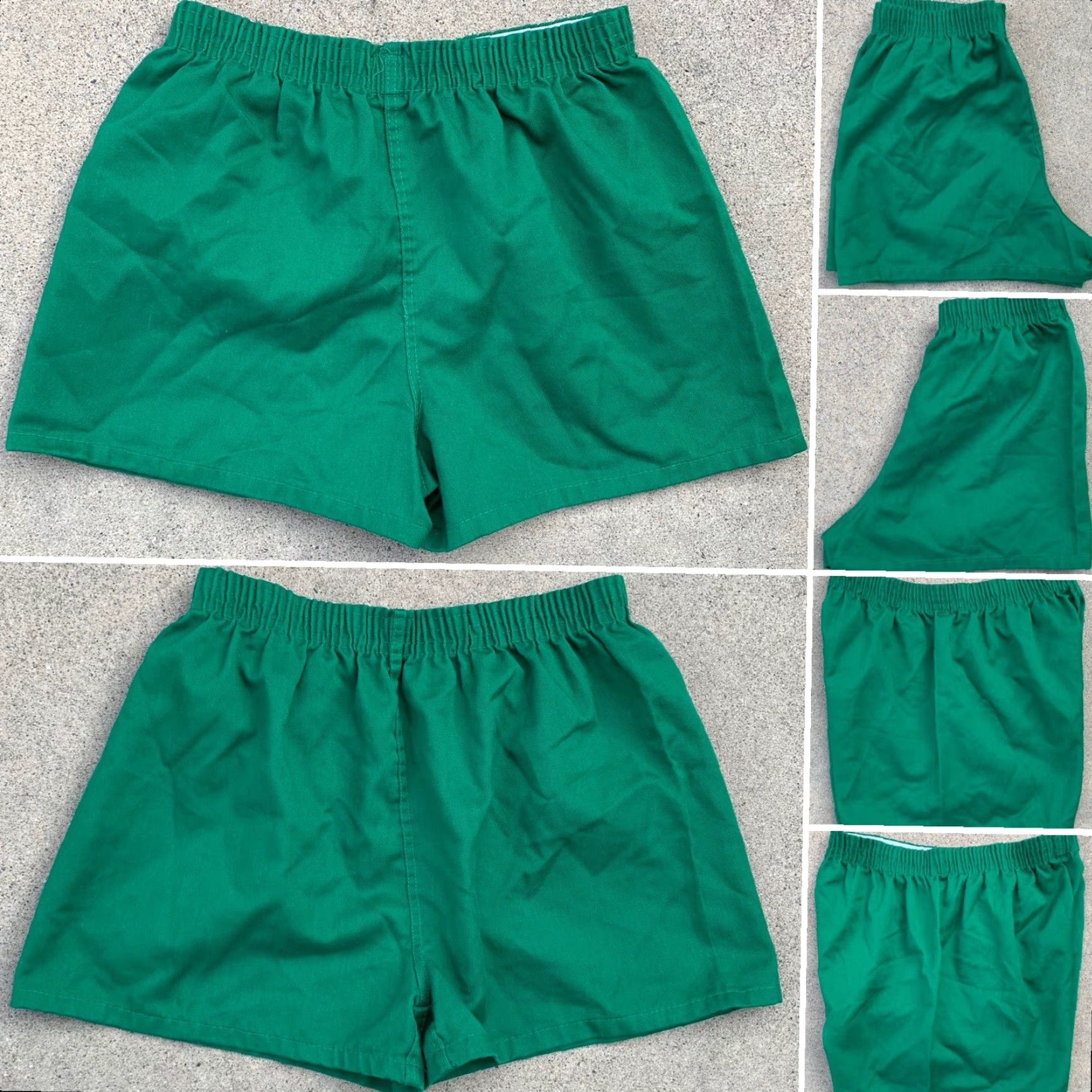 Vintage VINTAGE Jefferson Knitting Mills Inc athletic short shorts PE shorts M green USA Size US 31 - 2 Thumbnail