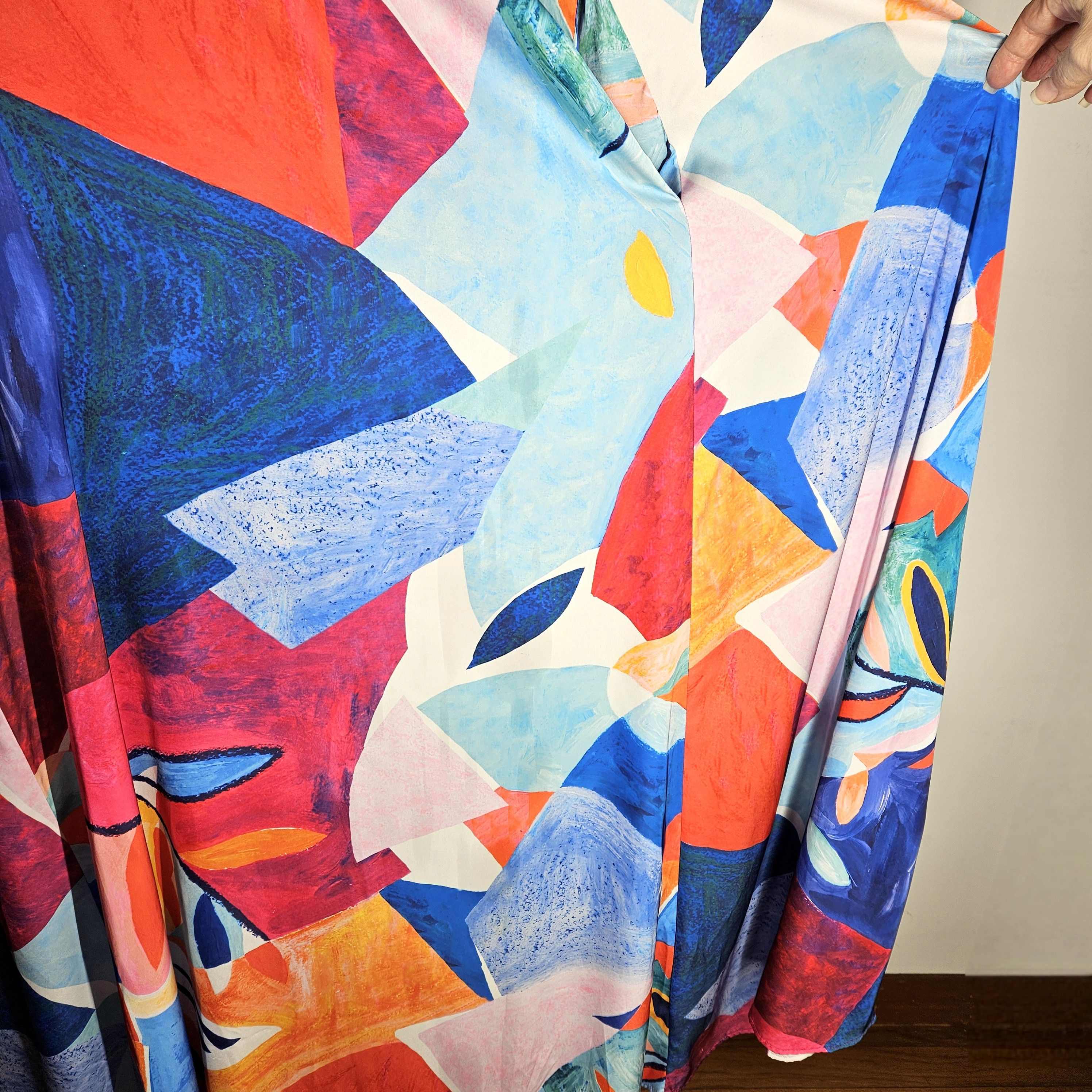 Nicole Miller Nicole Miller Size XXL Dress Flowing Trapese Maxi Spaghetti Size XXL / US 16-18 / IT 52-54 - 7 Thumbnail