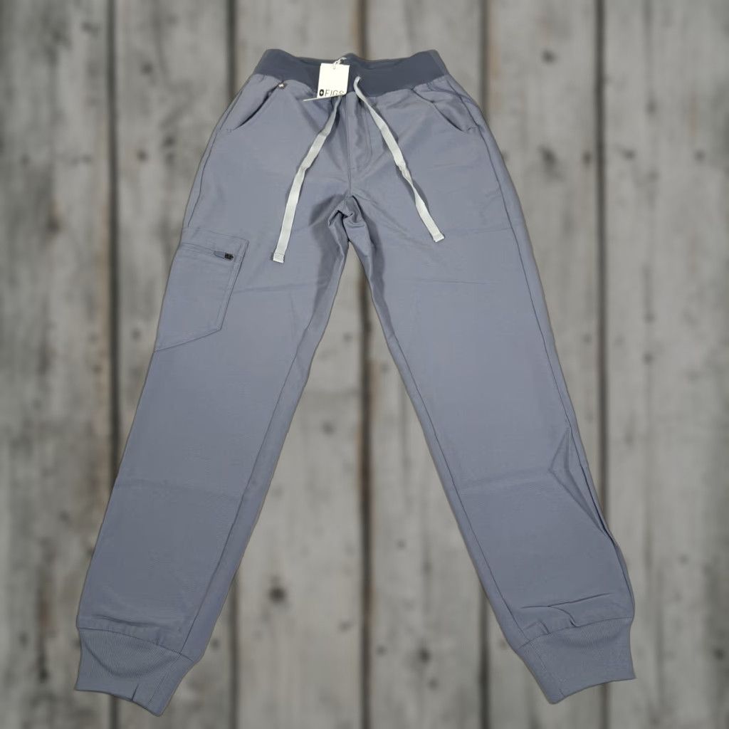 Vintage FIGS Womens 2XS Zamora Jogger Pants Blue High Waisted Medical Scrub VBS Pants Size 24" / US 00 / IT 34 - 1 Thumbnail