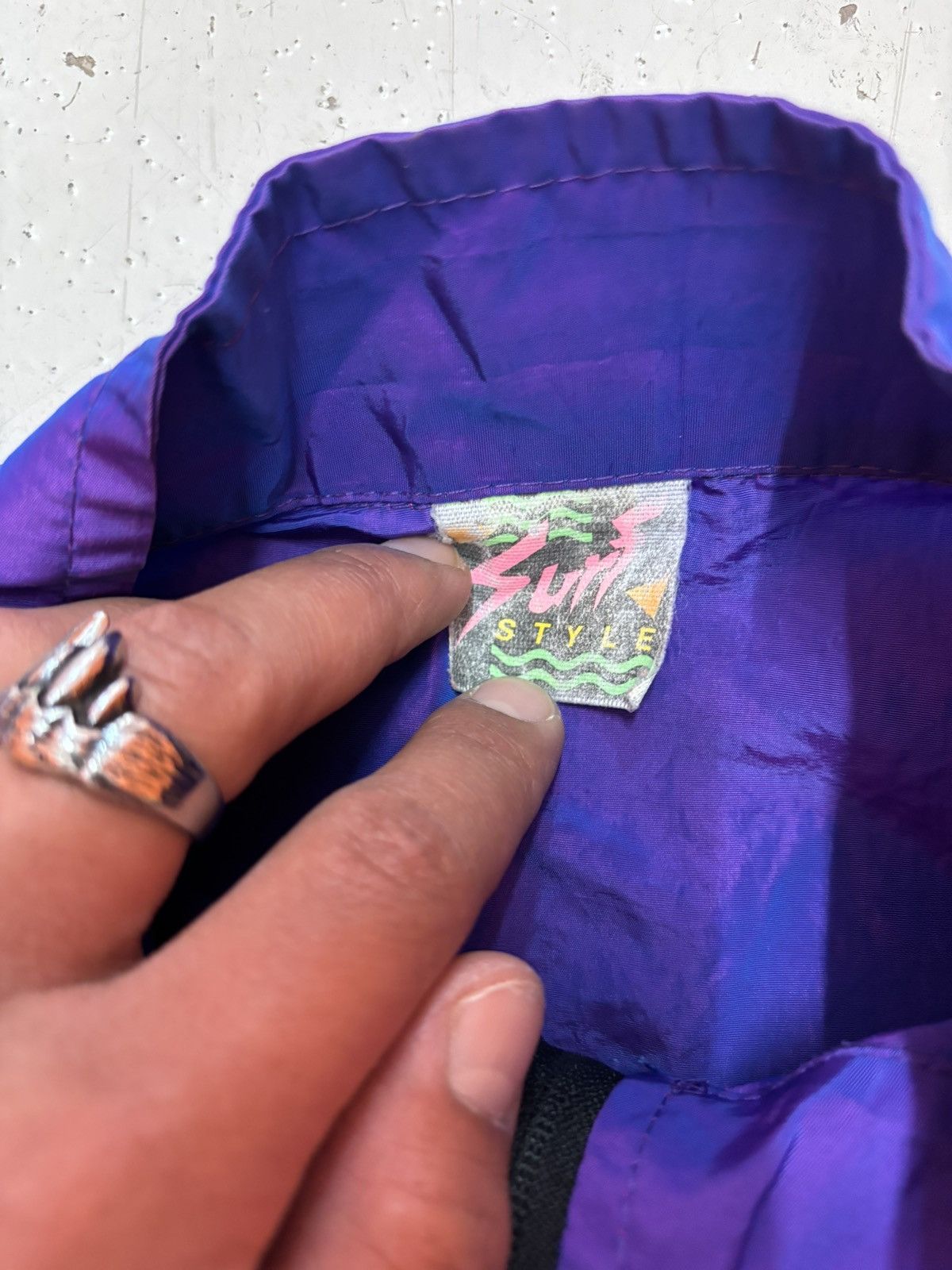 Vintage ***FINAL DROP***RARE 90s SURF STYLE OVERSIZED WINDBREAKER OS Size US XXL / EU 58 / 5 - 10 Thumbnail