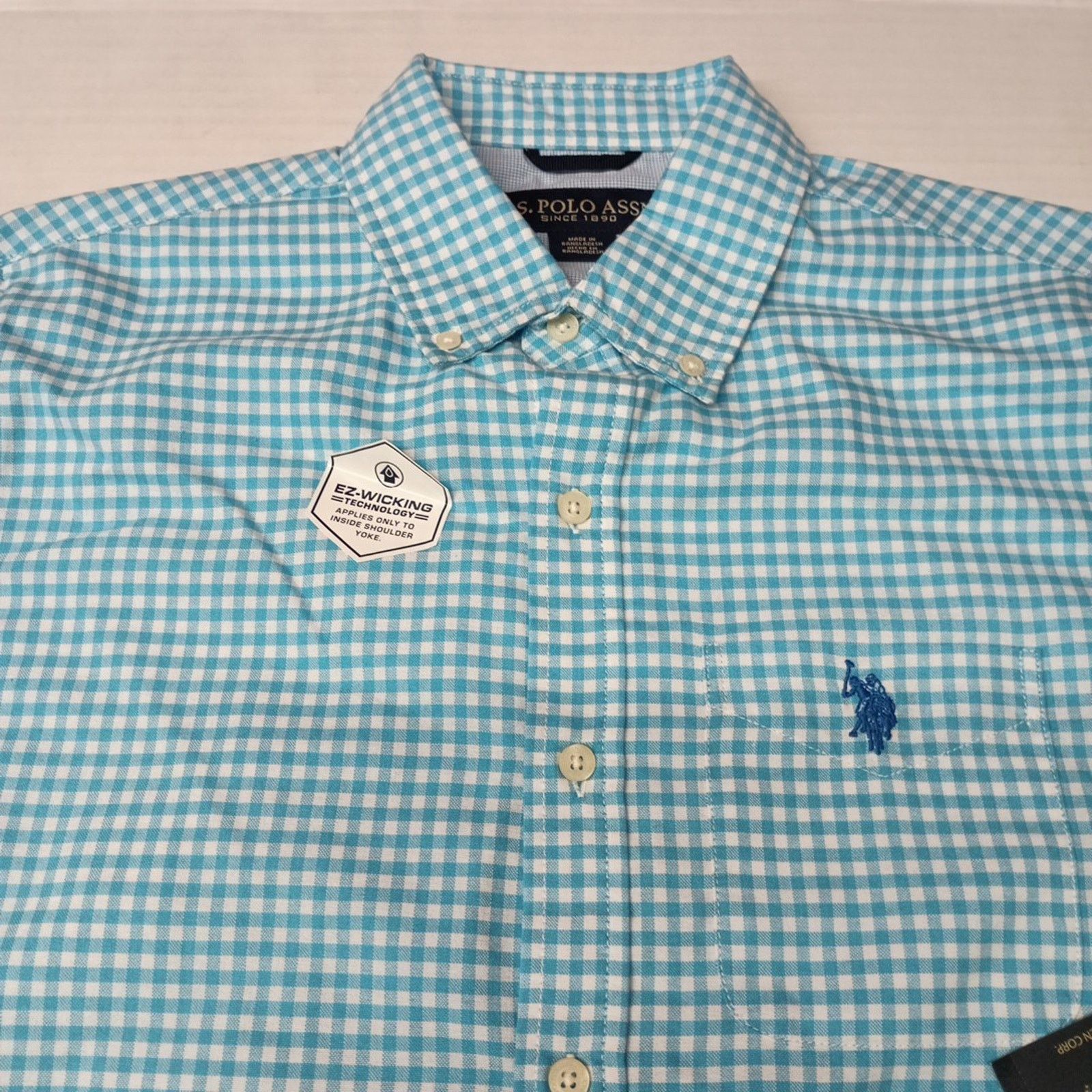 U.S. Polo Assn. U.S. Polo Assn. Button Woven Shirt Men's S Blue White Check Size US S / EU 44-46 / 1 - 3 Thumbnail