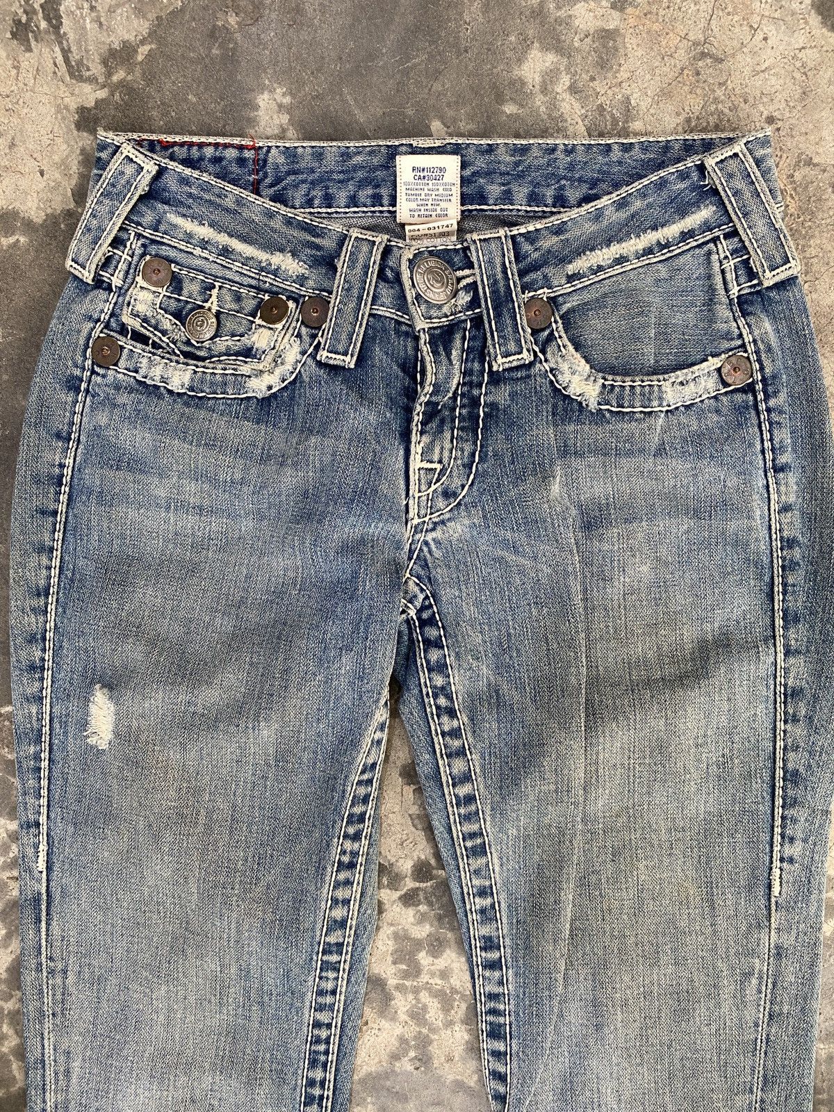 True Religion Flared True Religion Spiral Bootcut Jeans Size 28" / US 6 / IT 42 - 3 Thumbnail