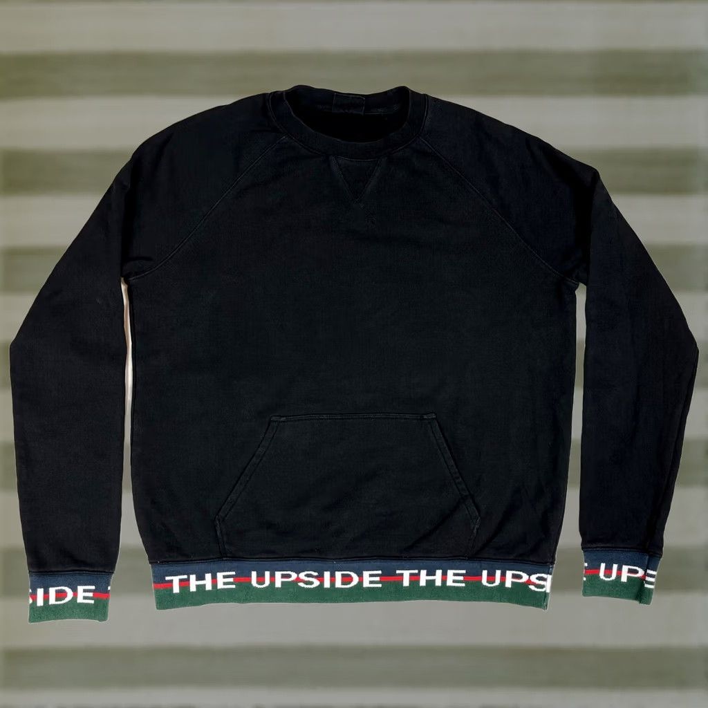 The Upside THE UPSIDE Women's Crewneck Sweatshirt Kangaroo Pocket Sz 6 Black 100% Cotton Activewear Pullover Shirt Womens Size M / US 6-8 / IT 42-44 - 1 Thumbnail