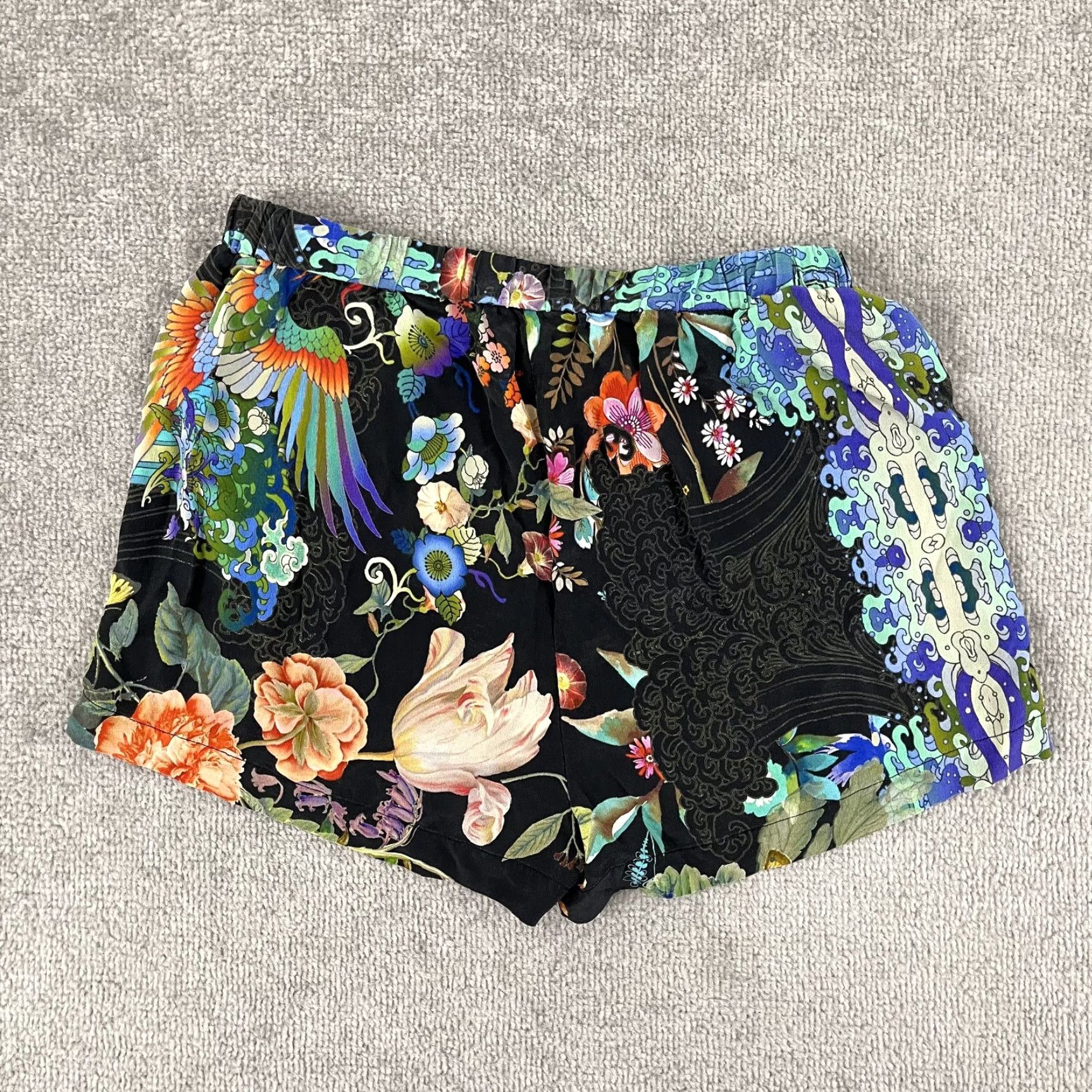 Johnny Was Johnny Was Women's XS Shorts Floral Abstract Art 2-Inch Lounge Casual Spring Summer Winter Size 27" / US 4 / IT 40 - 6 Thumbnail