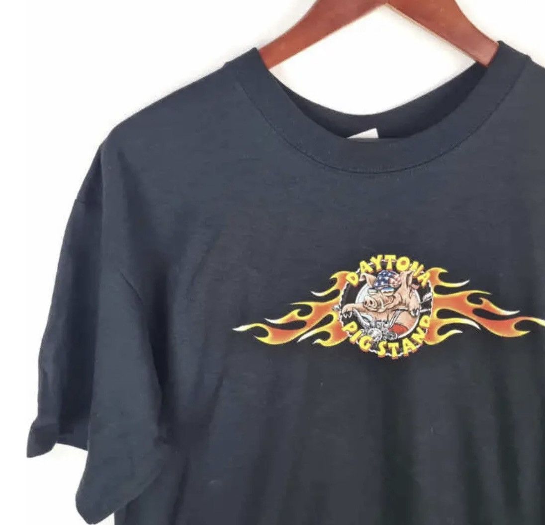 Vintage Vintage Biker Daytona pig stand print 2000s t shirt black L Size US L / EU 52-54 / 3 - 2 Thumbnail