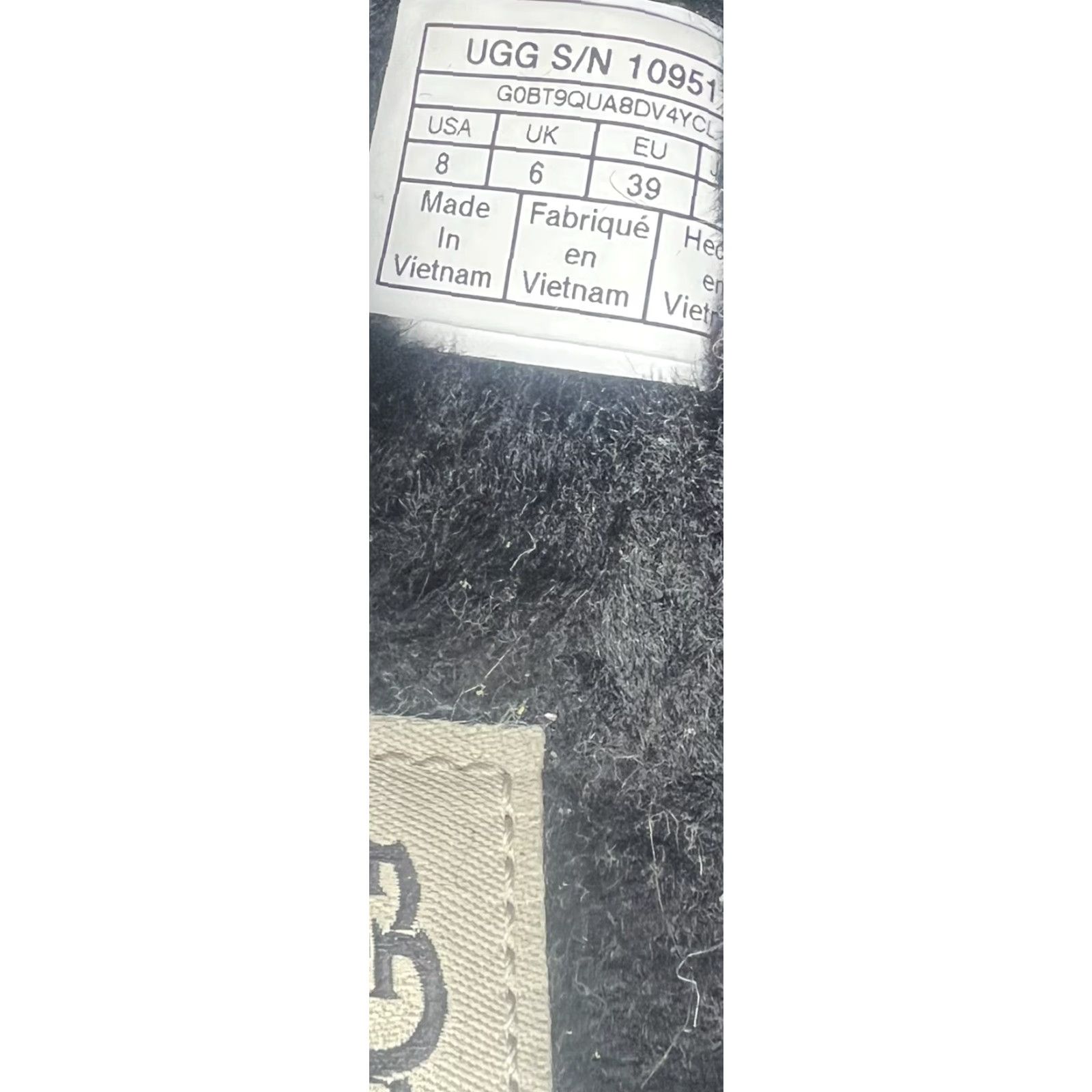Ugg UGG Fluff Yeah Slides Women Slipper Open Toe Black Faux Fur 8 Shoes Casual Womens Australia Pattern Logo Straps 39 EU Size US 8 / IT 38 - 7 Thumbnail