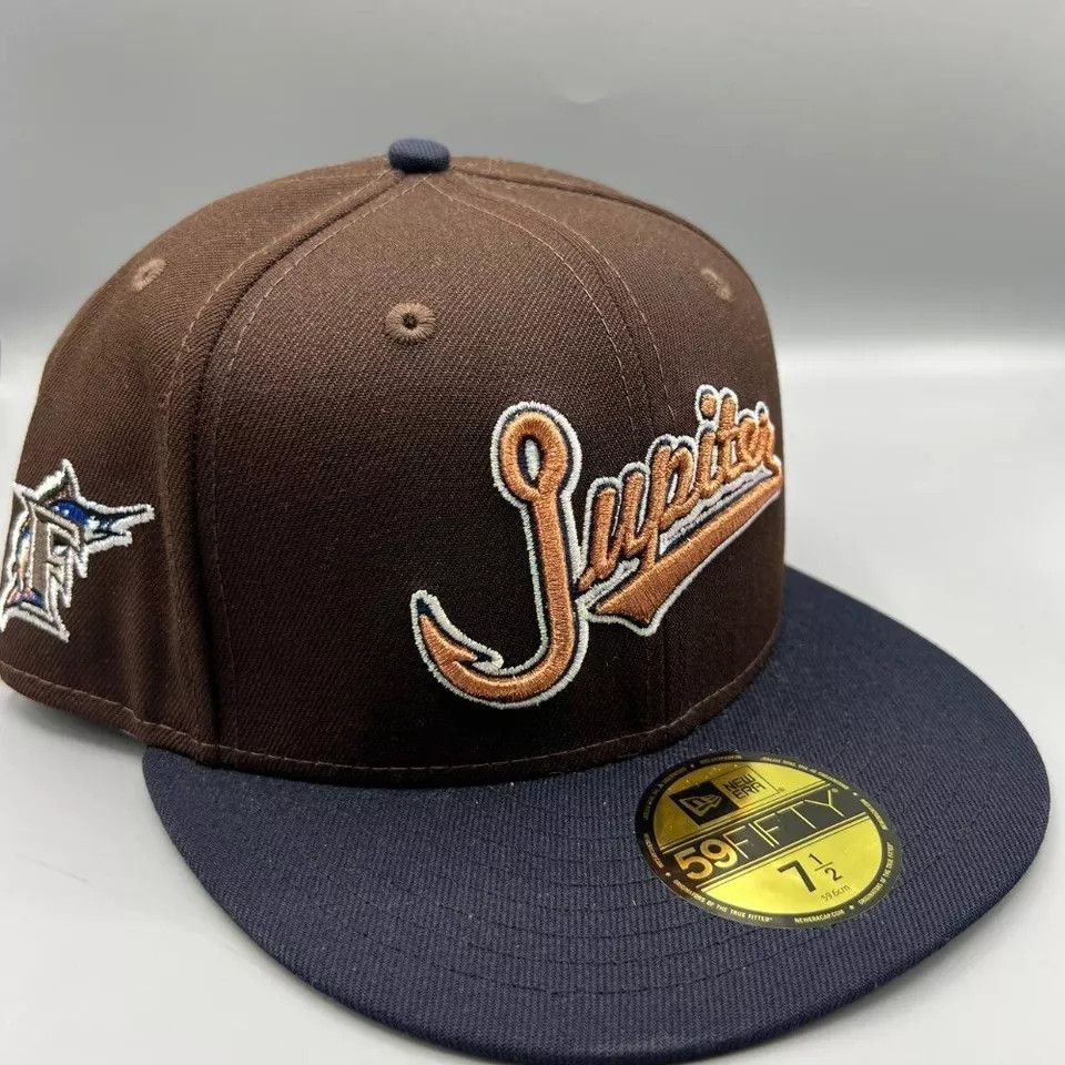 Florida Marlins Hat Men 1/2 Jupiter 59Fifty New Era Fitted