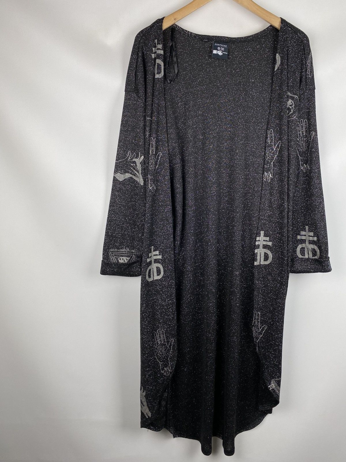Drop Dead Drop Dead ladies gothic open front cardigan sweater size 12 Size XL / US 12-14 / IT 48-50 - 3 Thumbnail