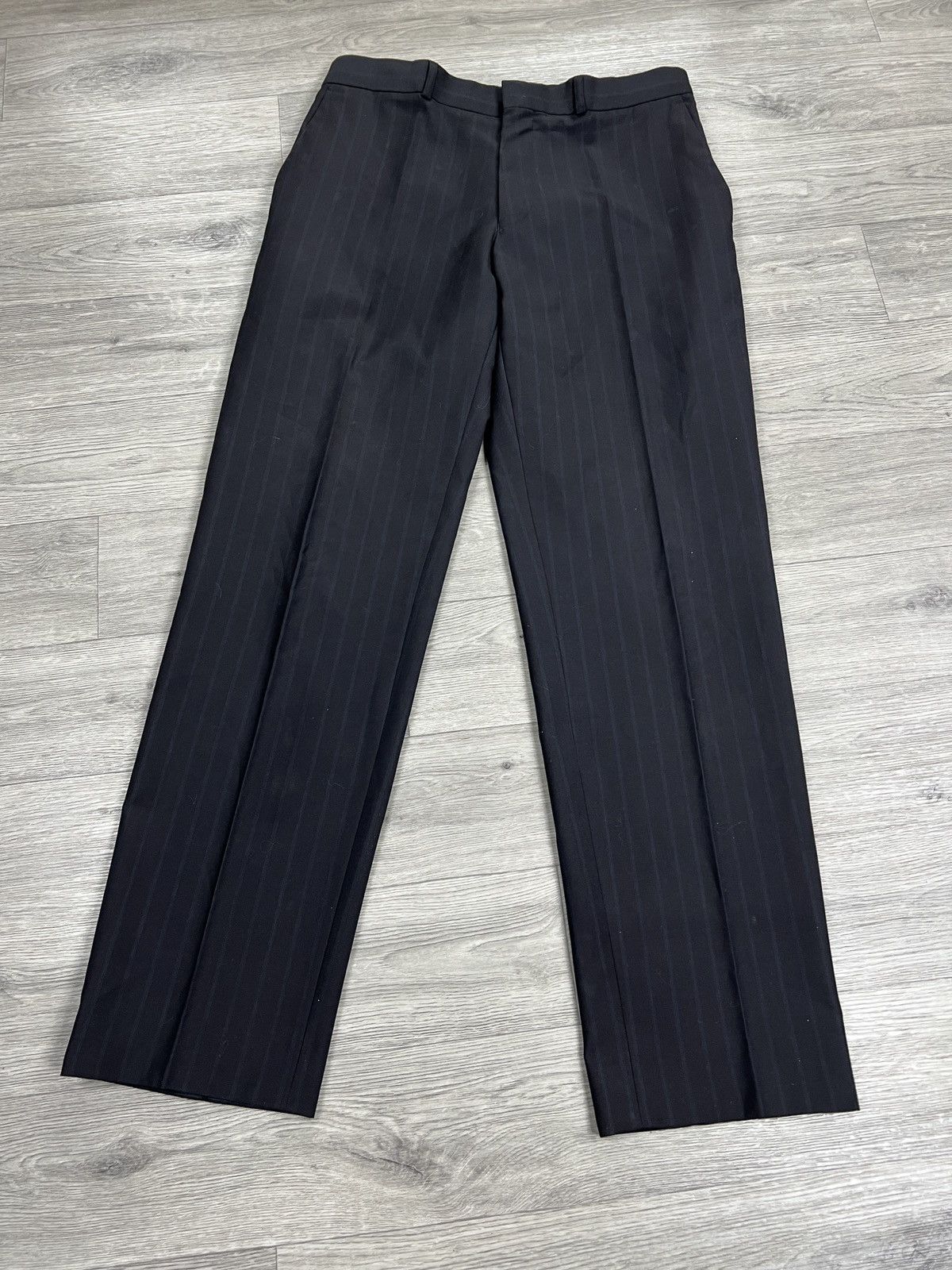 Balmain Vintage Balmain Paris Striped Men suit, Blazer and Pants szM Size 42R - 15 Thumbnail