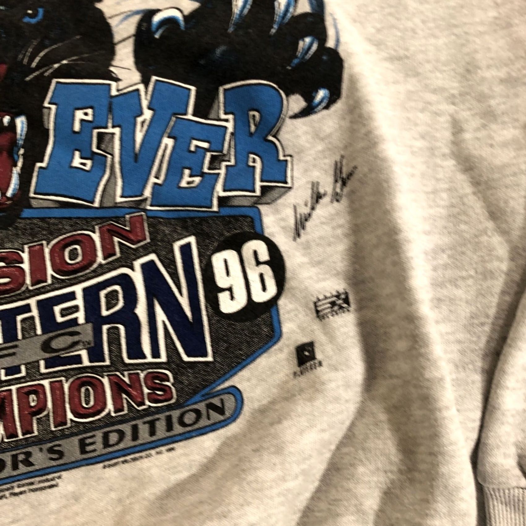 Lee 1996 Carolina Panthers Vintage NFL Sweatshirt XL USA Size US XL / EU 56 / 4 - 7 Thumbnail