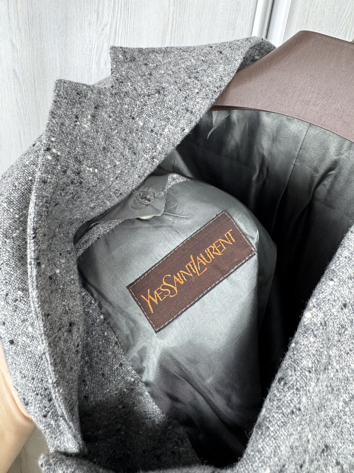 Yves Saint Laurent Yves Saint Laurent x Lanificio Paoletti wool tweed blazer Size 38R - 10 Thumbnail