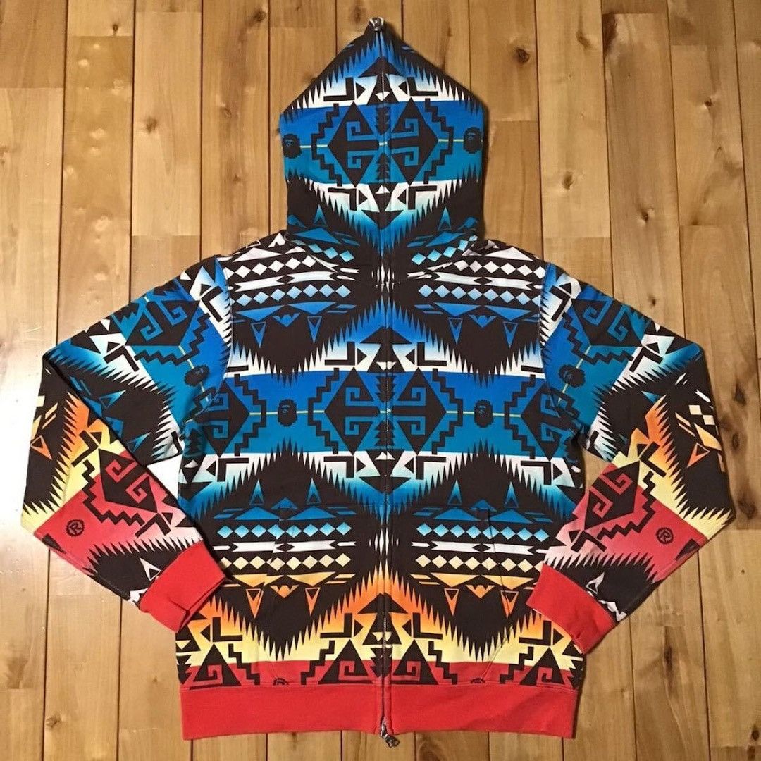 Bape 🔥Aoyama limited🔥 BAPE Native Full Zip Hoodie APE NIGO Size US M / EU 48-50 / 2 - 1 Thumbnail