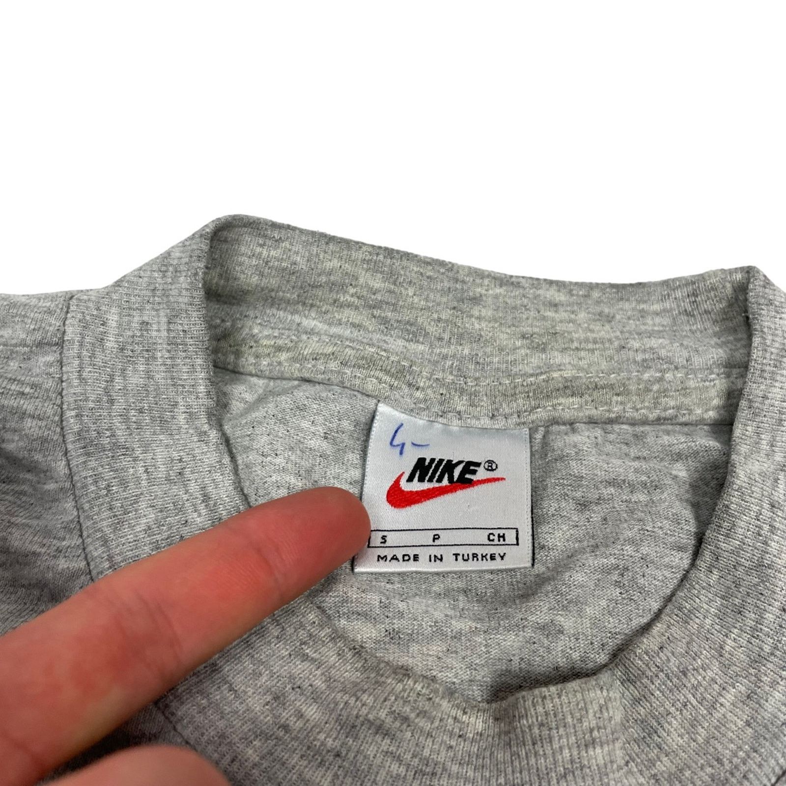 Nike × Vintage Nike Vintage 90s Blank T-shirt Size US S / EU 44-46 / 1 - 8 Thumbnail