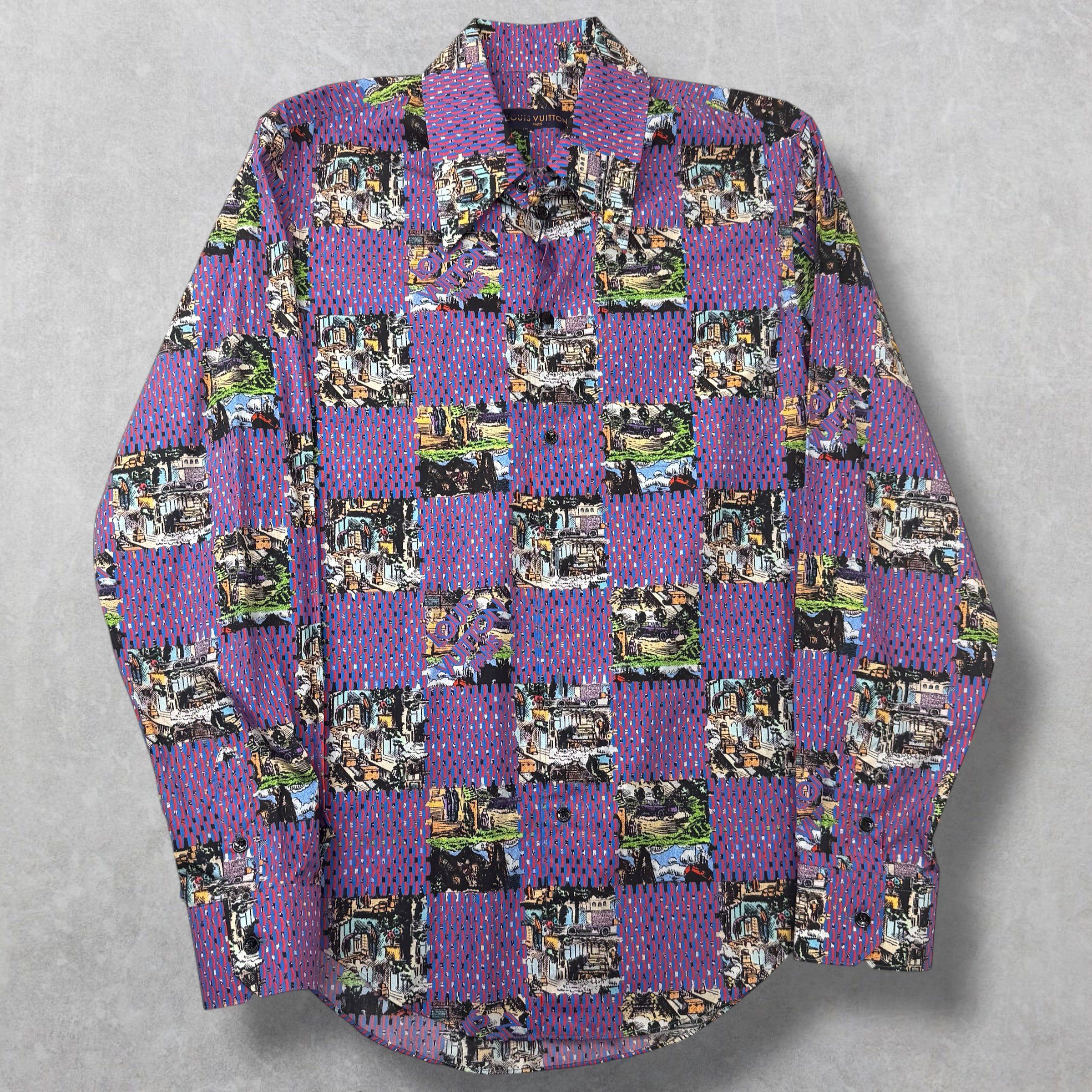 Louis Vuitton Louis Vuitton Damier Printed Shirt L Size US L / EU 52-54 / 3 - 1 Thumbnail
