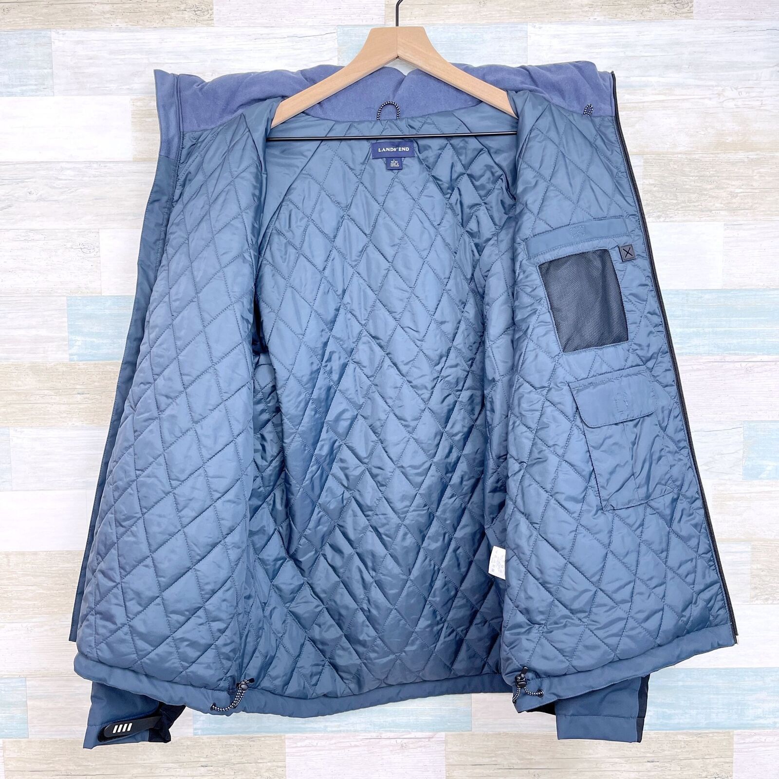 Lands' End Lands End Squall Waterproof Insulated Hooded Jacket Gray L Size US L / EU 52-54 / 3 - 4 Thumbnail