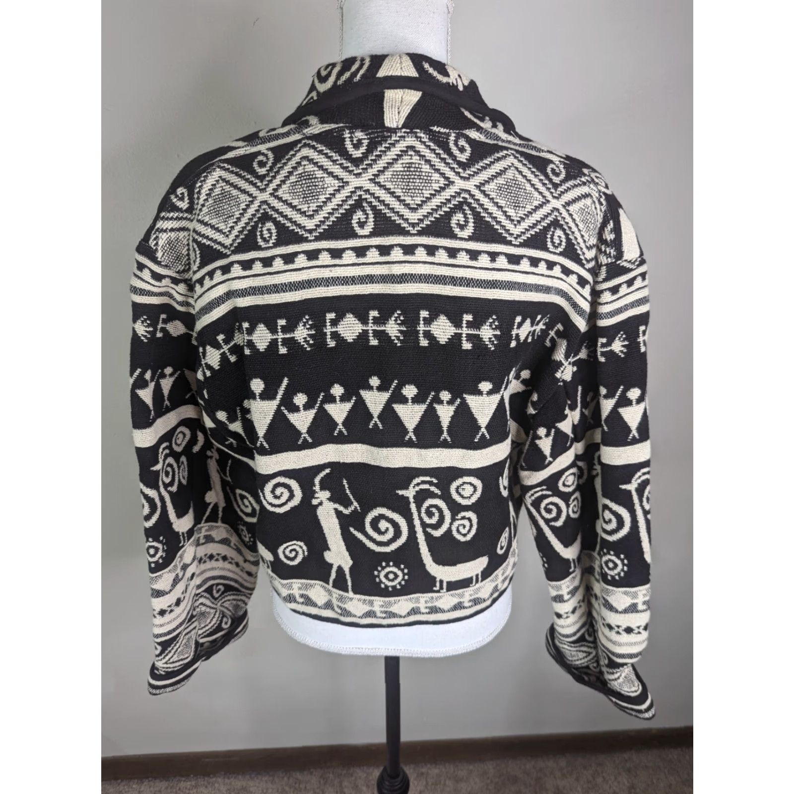 Vintage VINTAGE Flashback Jacket Southwestern Boho Tapestry Cardigan Cotton Size M Womens Short Sleeve Button Closure Size M / US 6-8 / IT 42-44 - 3 Thumbnail