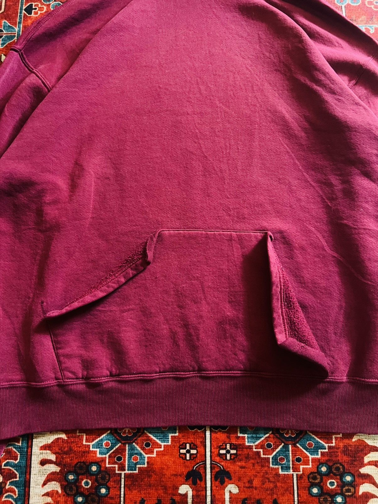 Russell Athletic Vintage Russell Athletic Maroon Pullover Hoodie Size US L / EU 52-54 / 3 - 7 Thumbnail