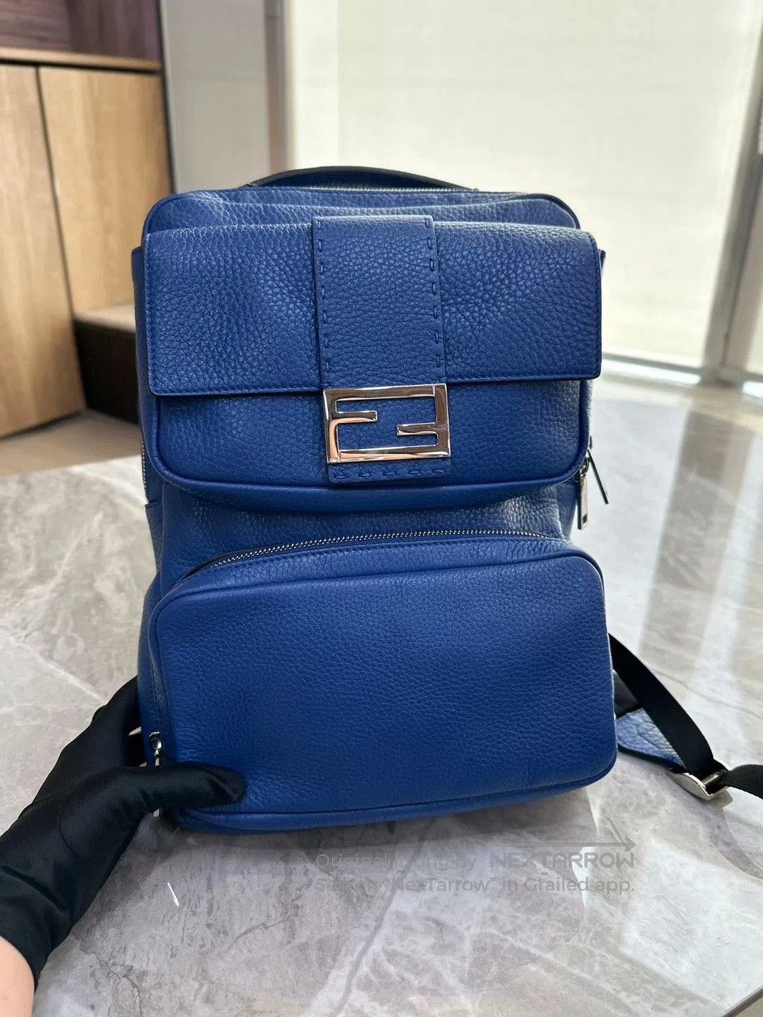 Fendi FENDI Blue Casual Backpack. Size ONE SIZE - 2 Thumbnail