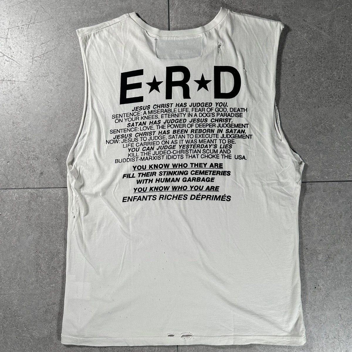 Enfants Riches Deprimes Dieu / Jesus Has Judged You Tank Top Size US L / EU 52-54 / 3 - 1 Thumbnail