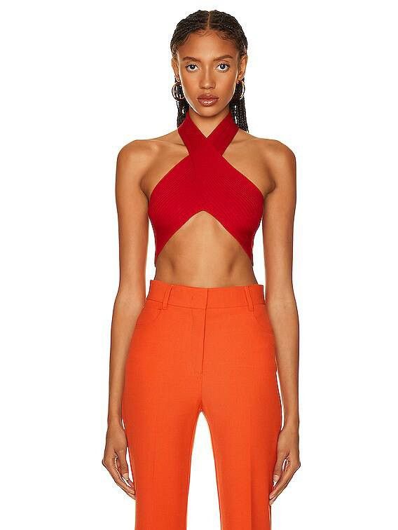 Stella McCartney Stella McCartney Red Crop Top Size XS / US 0-2 / IT 36-38 - 1 Thumbnail