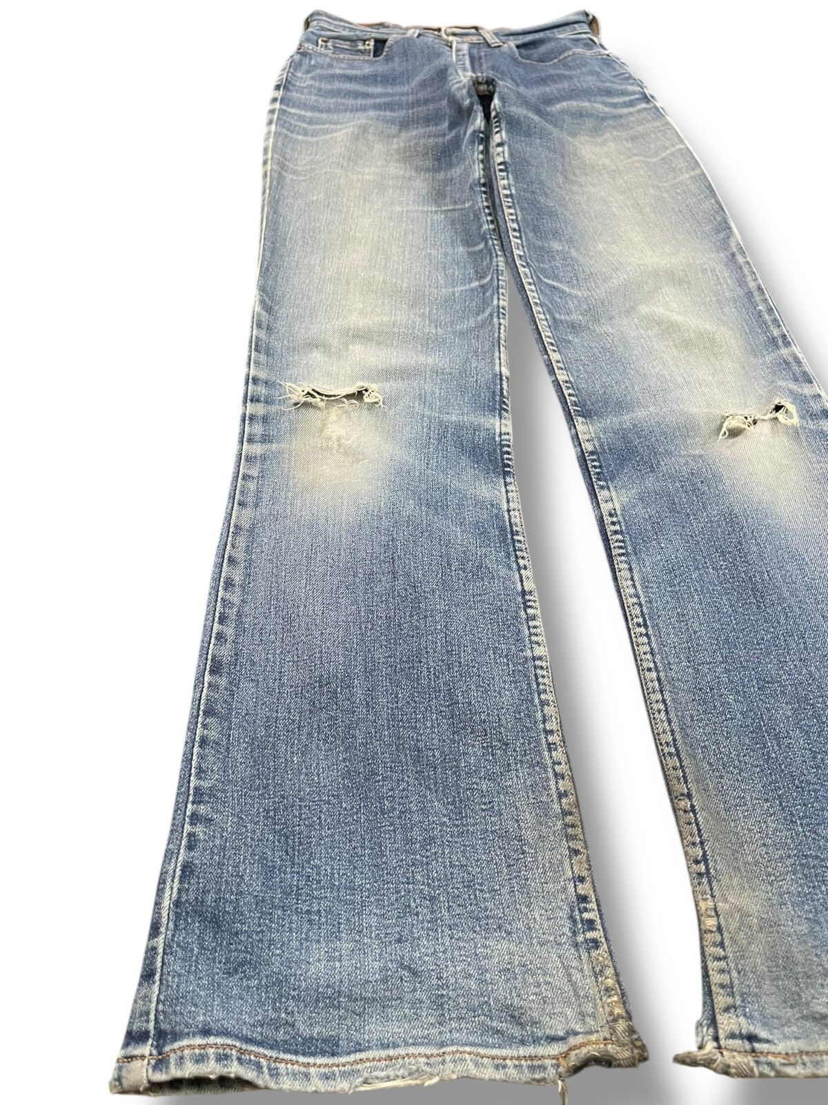 Beauty Beast Vintage Jayro Flare Faded Distressed Denim Size US 26 / EU 42 - 3 Thumbnail
