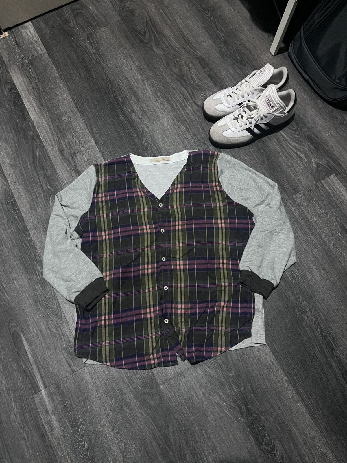 Global Work × Japanese Brand Fusion Flannel and Sweatshirt Global Work Size US L / EU 52-54 / 3 - 1 Thumbnail