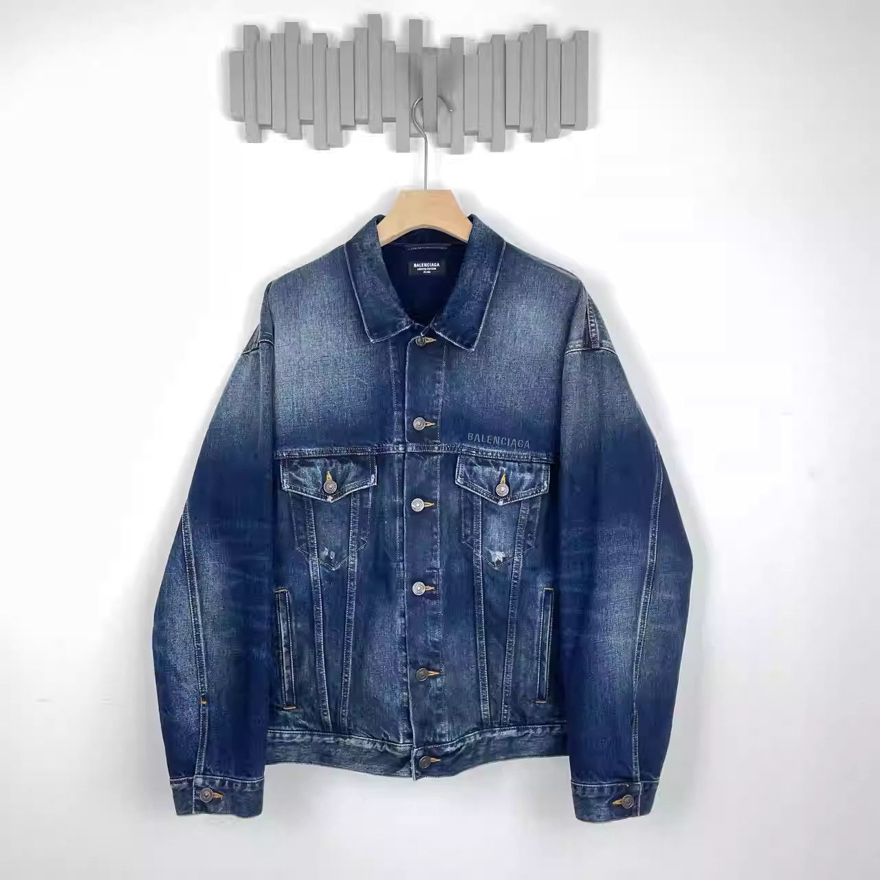 Balenciaga Logo Denim Jacket