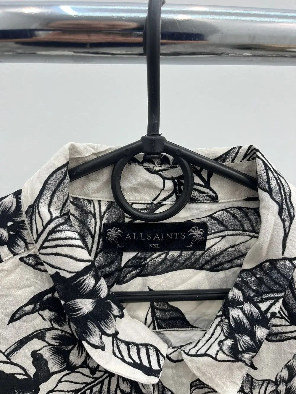 Allsaints Allsaints Floral Printed Viscose Hawaiian Shirt Size US XXL / EU 58 / 5 - 2 Thumbnail