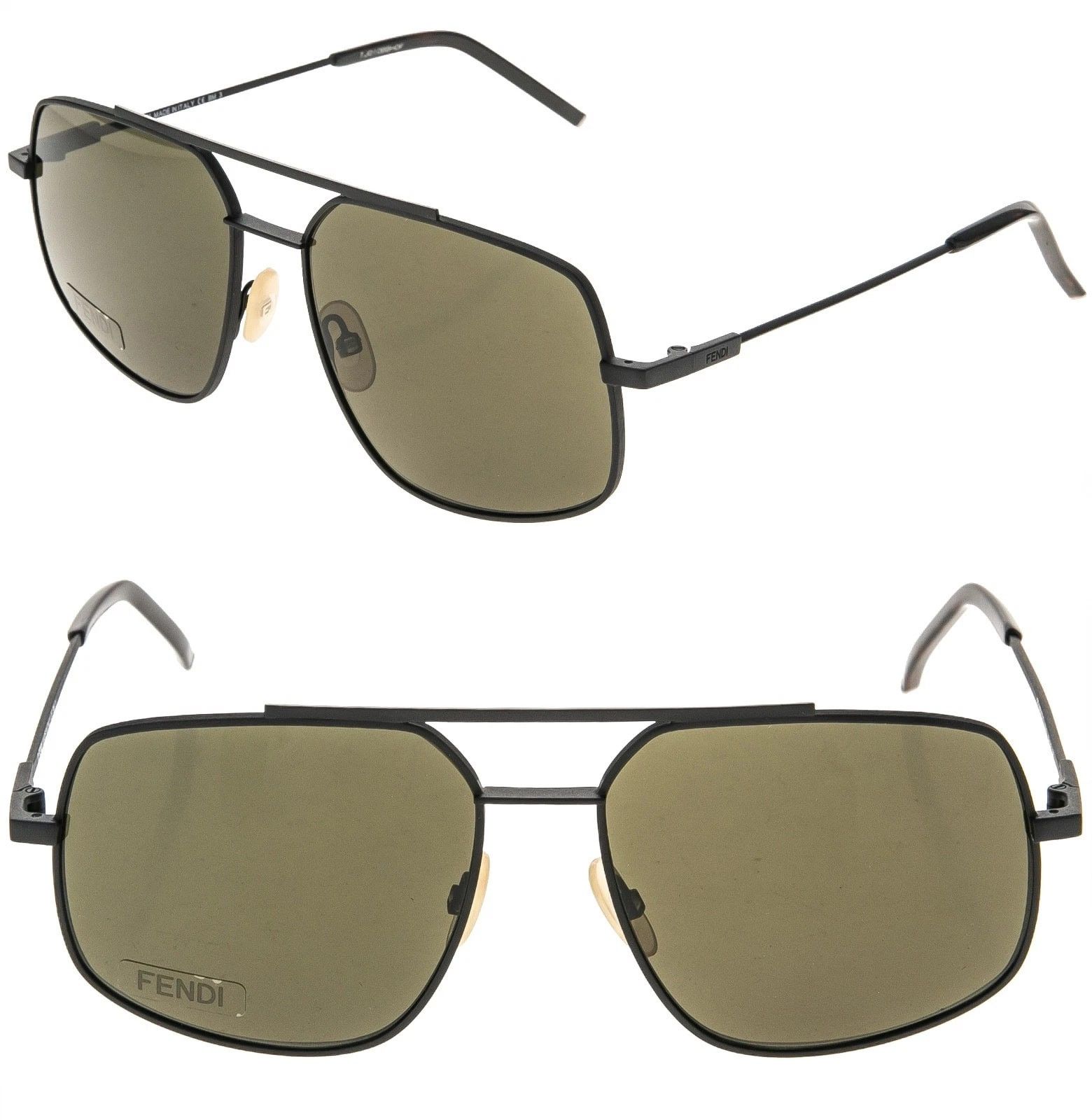 Fendi FENDI AIR FFM0007S 0007 Dark Brown Aviator Sunglasses Men Size ONE SIZE - 1 Thumbnail