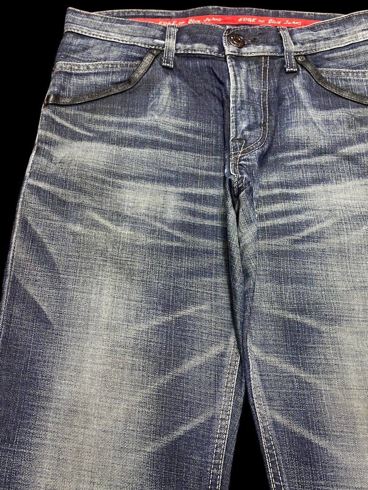 Edwin Vintage Edwin Edge Blue Wash Whisker Loose Jeans Size US 32 / EU 48 - 7 Thumbnail