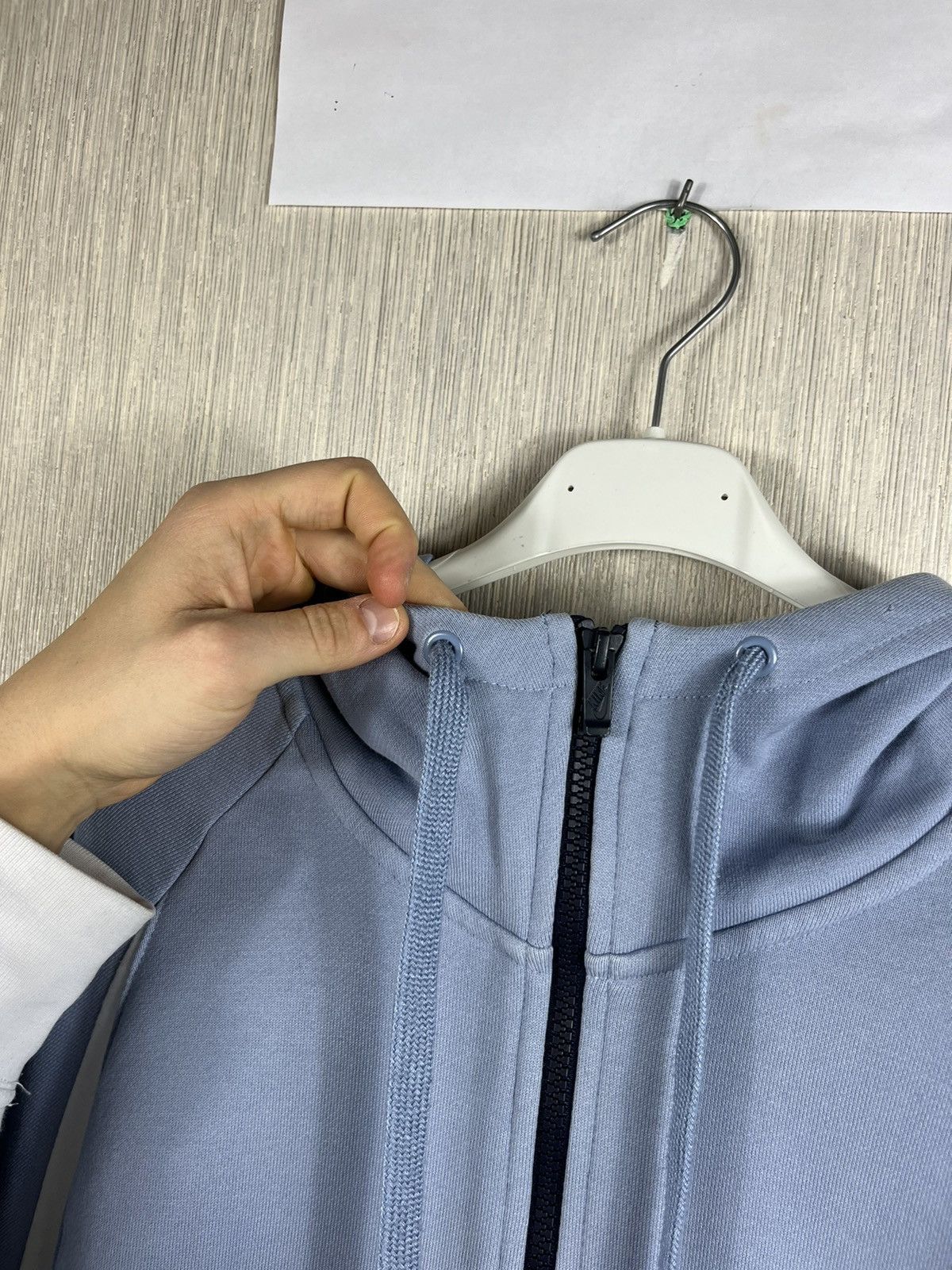 Nike Nike y2k big swoosh logo zip hoodie sweatshirt baby blue Size US XL / EU 56 / 4 - 15 Thumbnail