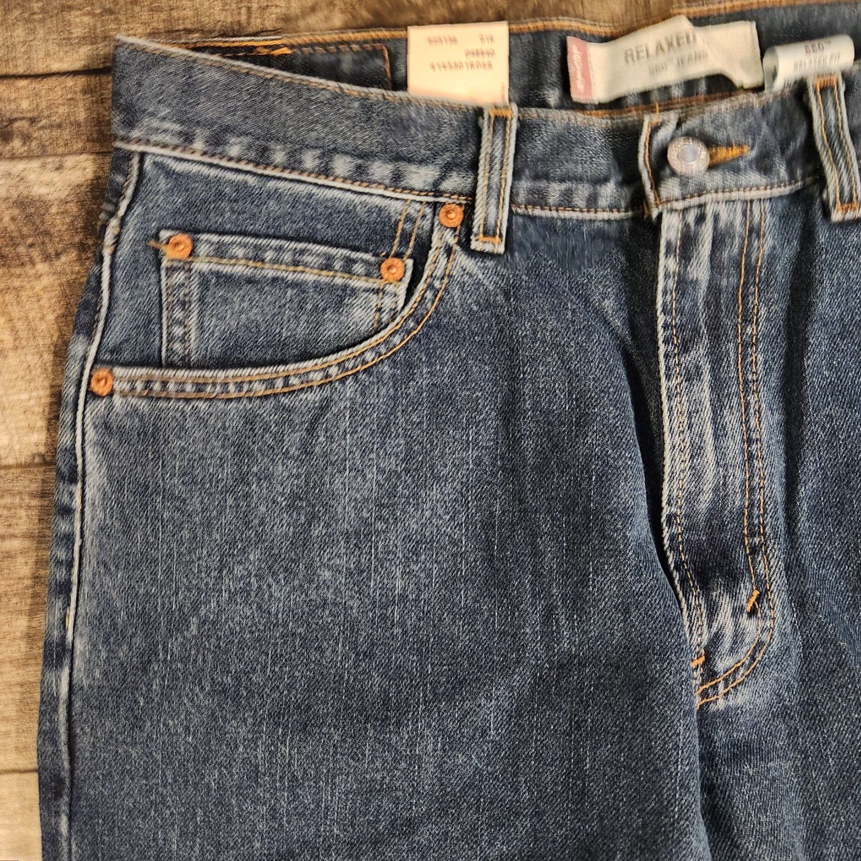 Levi's VINTAGE Levi's 550 Jeans 34x32 Blue Relaxed Fit NWT Deadstock 2003 90s Grunge USA Size US 34 / EU 50 - 5 Thumbnail
