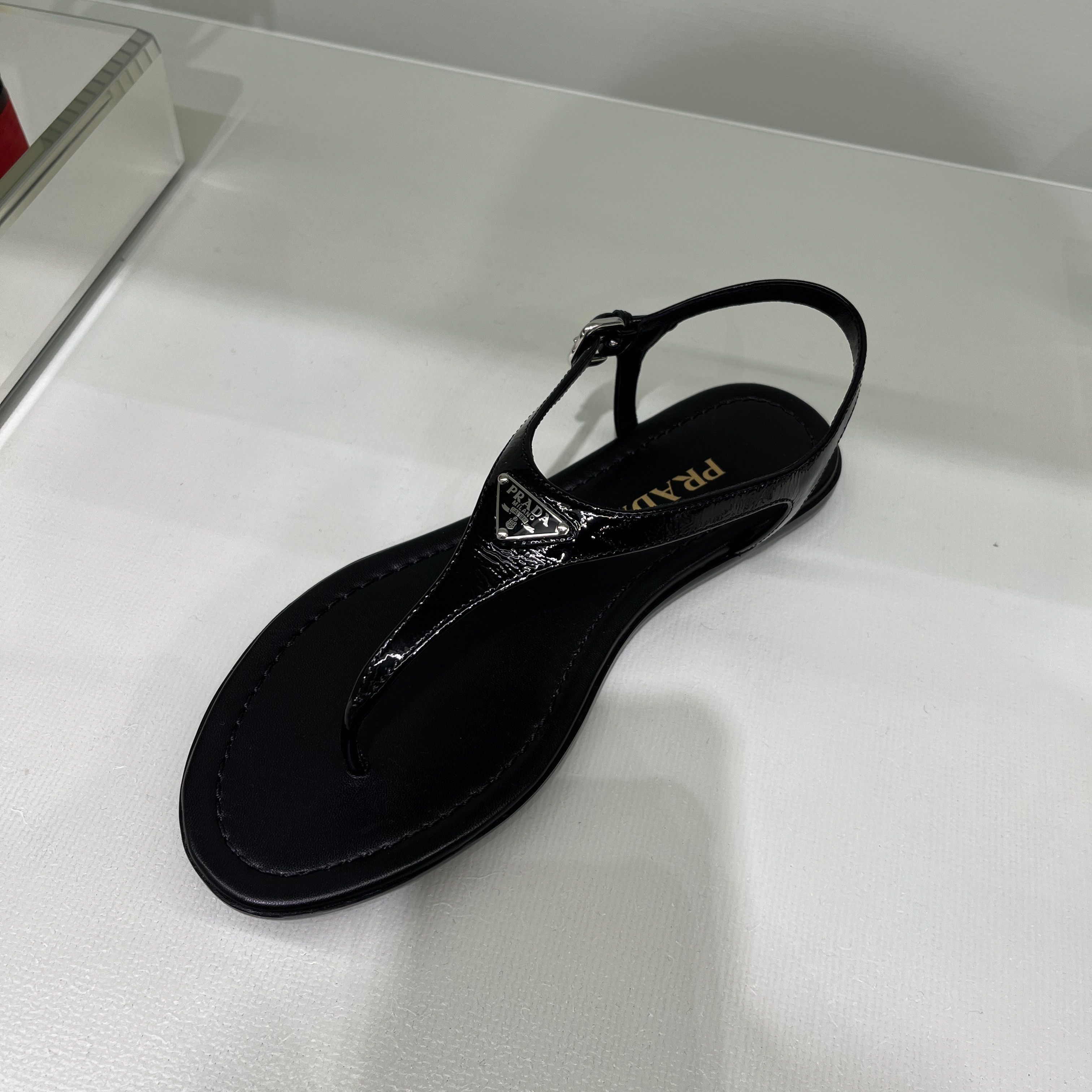 Prada o1la1rc1a0724 Sandals in Black Size US 8 / IT 38 - 1 Thumbnail