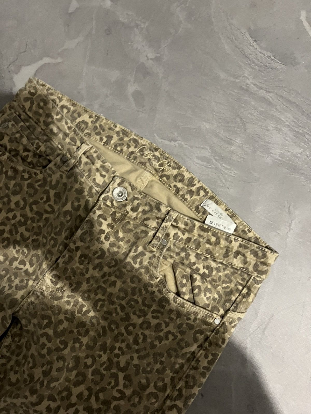 Vintage Archive Skinny Leopard Glamour Jean / Distressed Style 90 Size US 30 / EU 46 - 4 Thumbnail