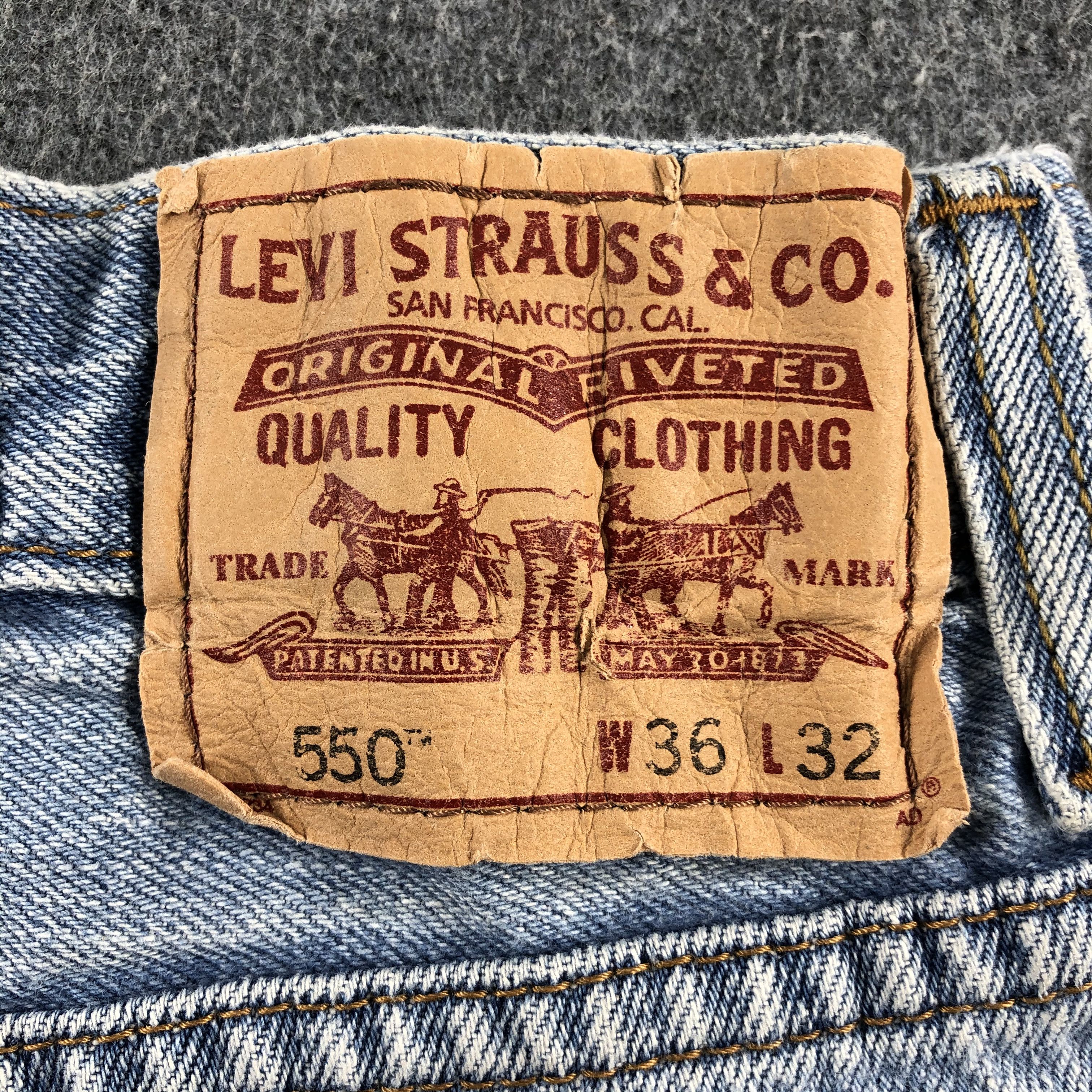 Levi's Vintage Blue Wash Levis 550 Jeans-J2632 Size US 34 / EU 50 - 5 Thumbnail