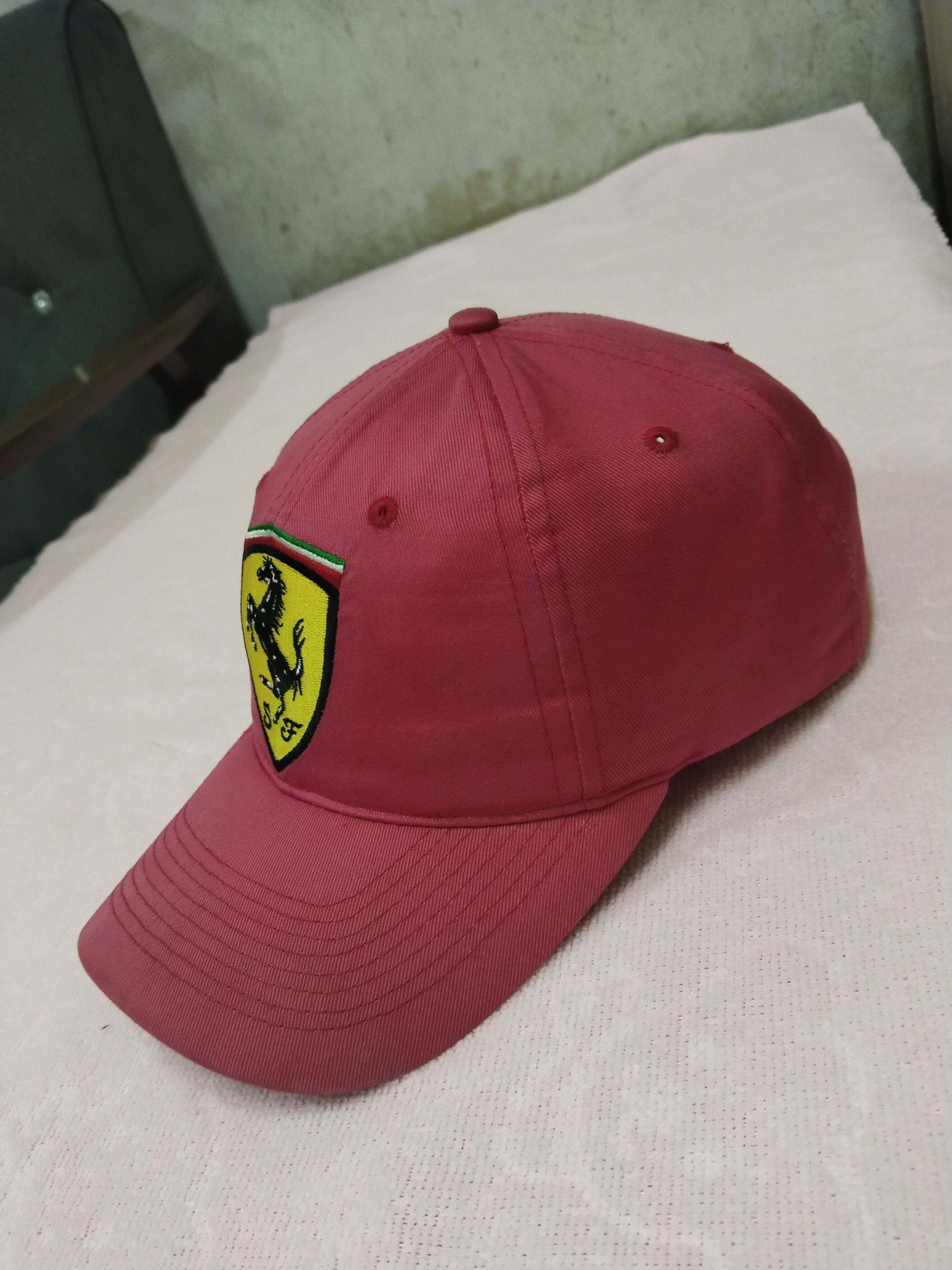 Ferrari VINTAGE BIG LOGO FERRARI RACING CAP HAT Size ONE SIZE - 3 Thumbnail