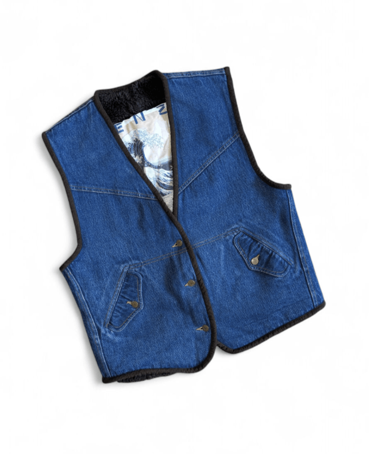 Kenzo KENZO Denim Sherpa Vest Waistcoat Gilet Size L / US 10 / IT 46 - 13 Thumbnail