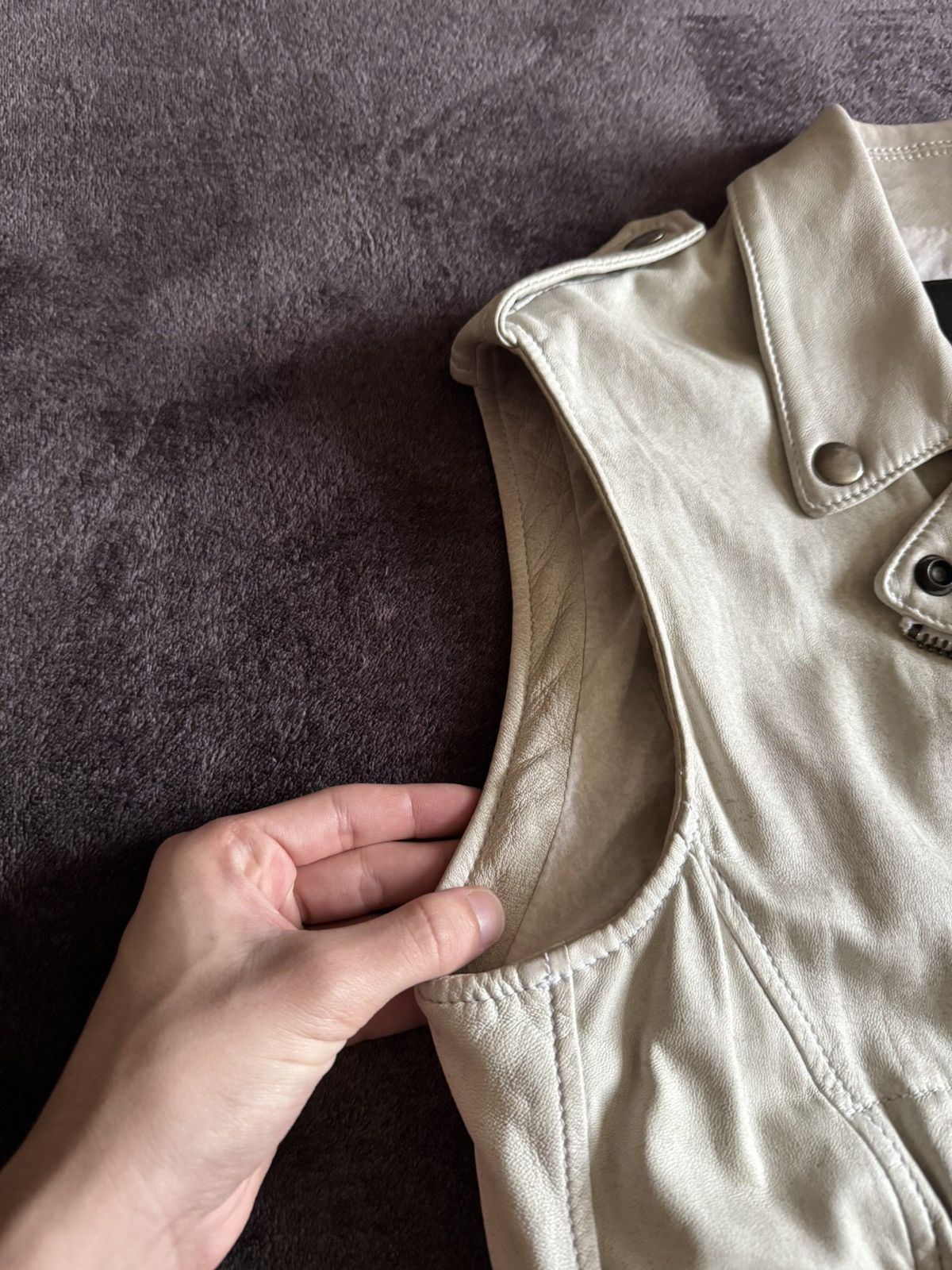 Japanese Brand R13 leather vest calfskin vintage y2k opium Size US M / EU 48-50 / 2 - 12 Thumbnail