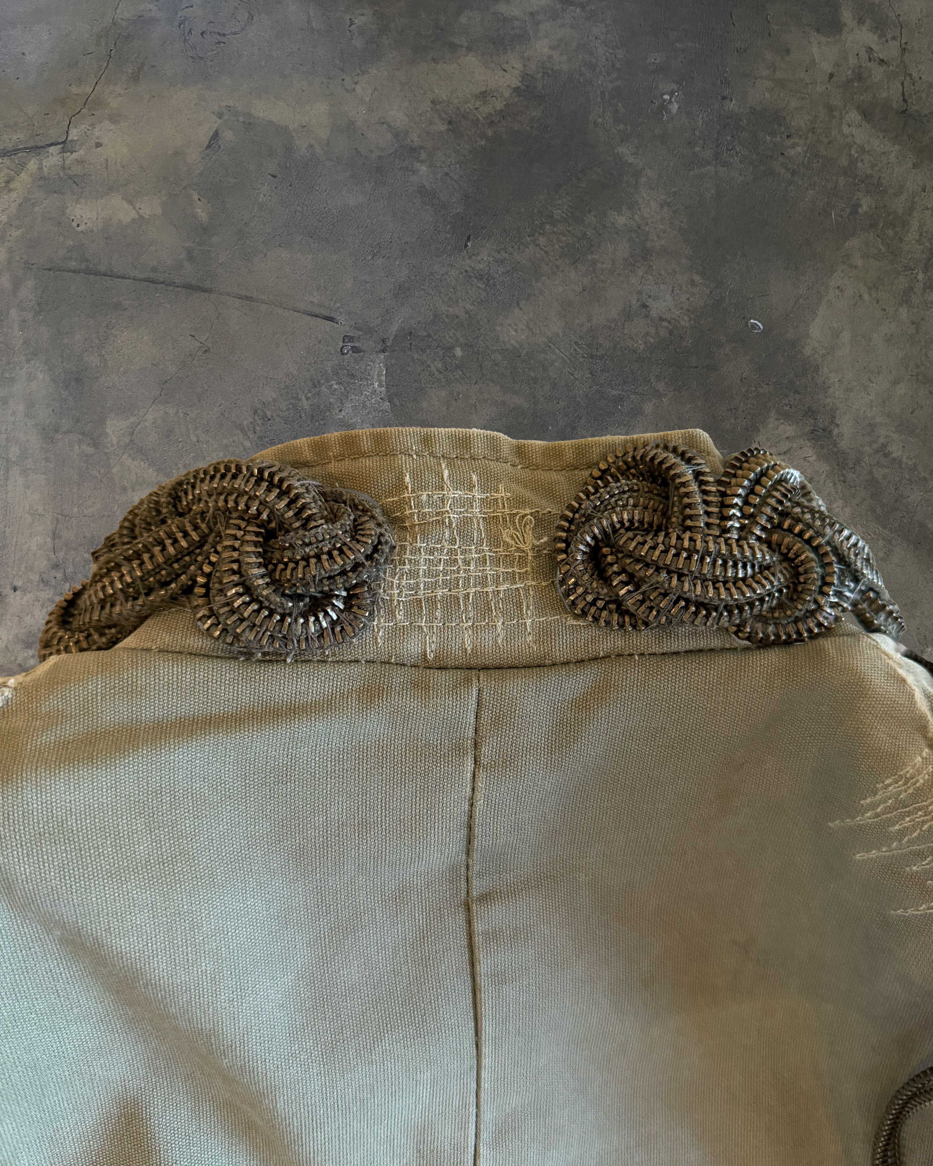 Balmain BALMAIN SS2010 RUNWAY CHAIN EPAULET MILITARY COAT Size US XXS / EU 40 - 6 Thumbnail