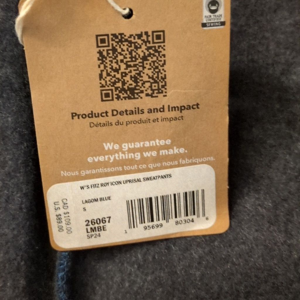 Patagonia Patagonia Lagom Blue Fritz Roy Icon Uprisal Sweatpants Small Size 30" / US 8 / IT 44 - 4 Thumbnail