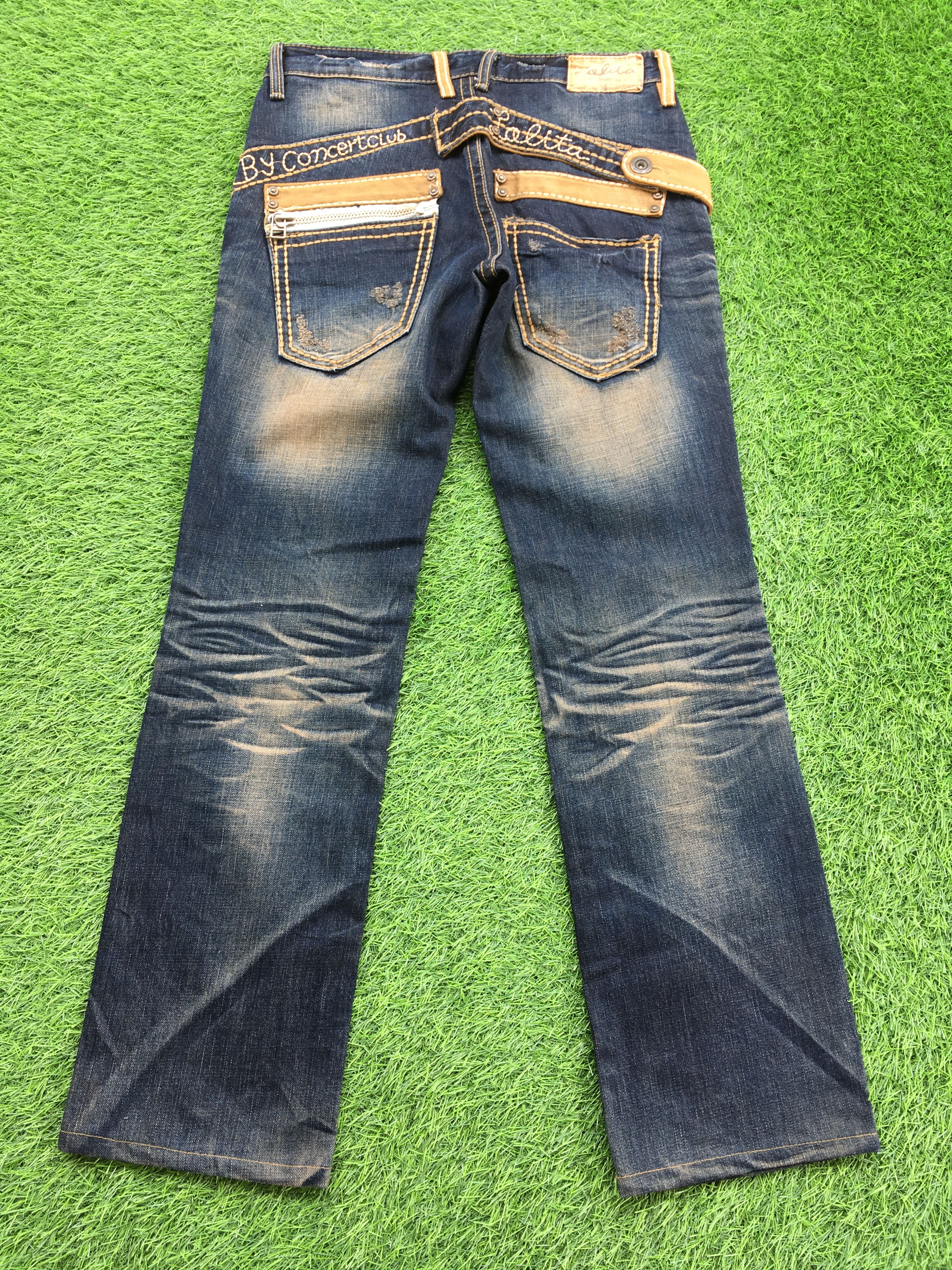 Japanese Brand × Jean Japanese embellished slim straight jeans D-1104 Size US 29 - 1 Thumbnail