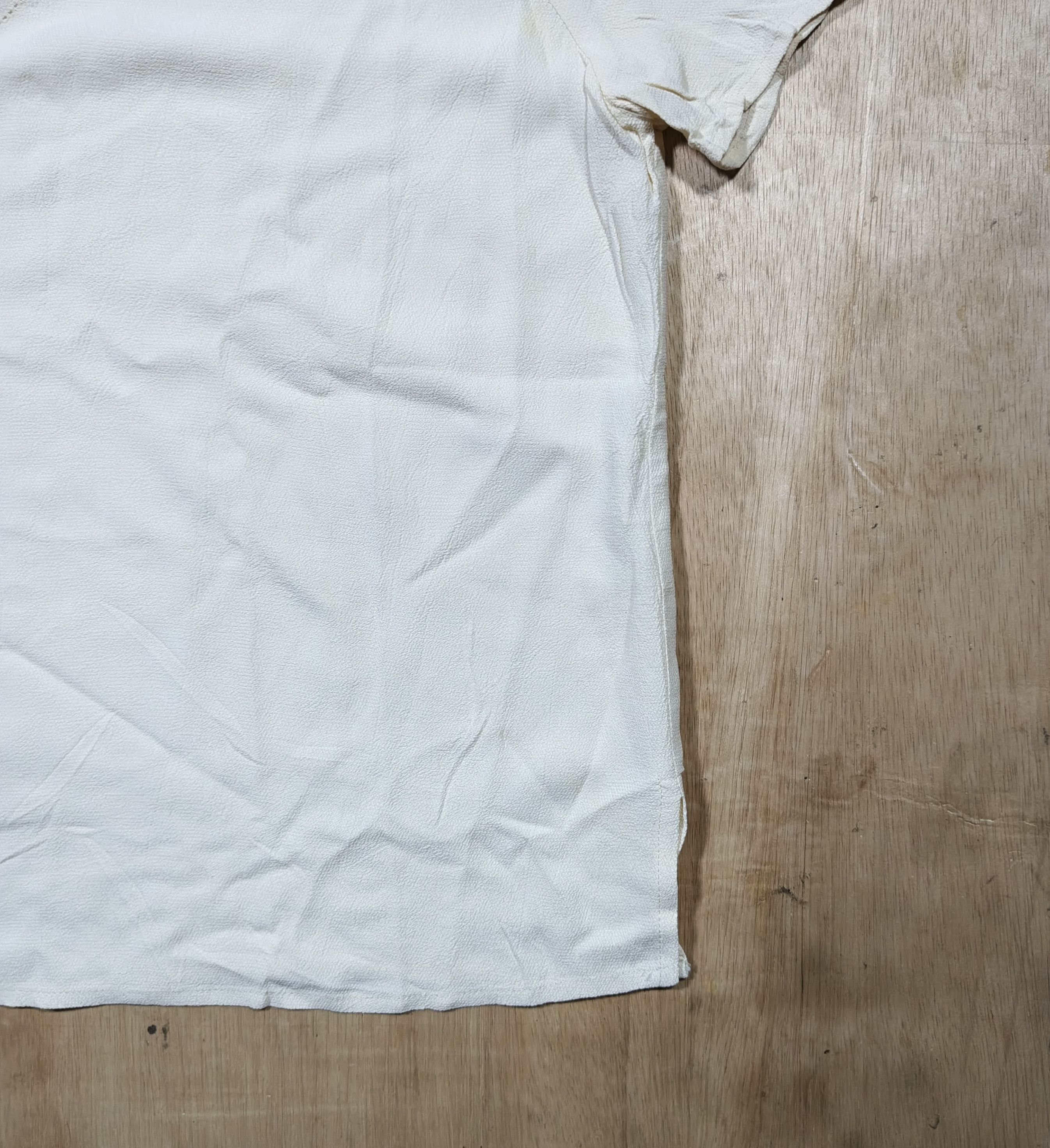 Vintage 90'sCAROLE LITTLE Crem Rayon Short Sleeve Blouse Size XL / US 12-14 / IT 48-50 - 6 Thumbnail