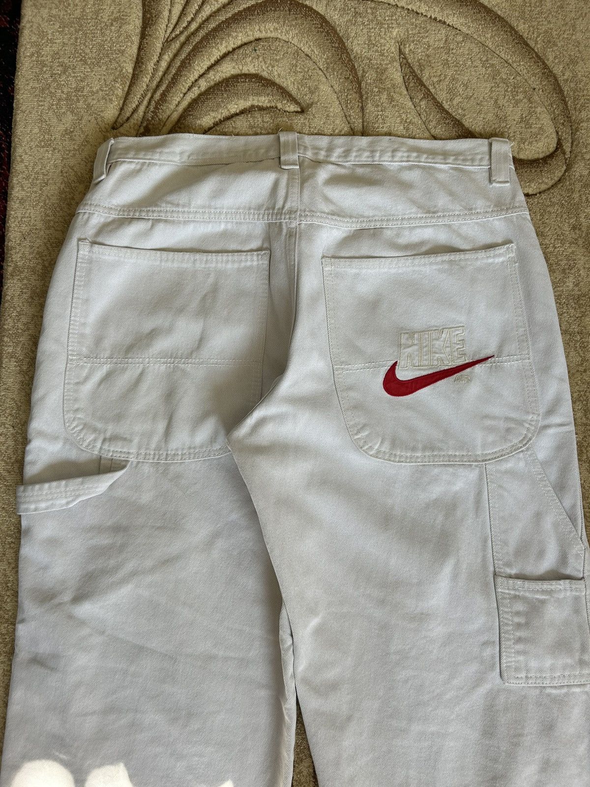 Nike × Vintage Vintage 80s Nike Air Embroidered Carpenter Baggy Pants Size US 36 / EU 52 - 4 Thumbnail