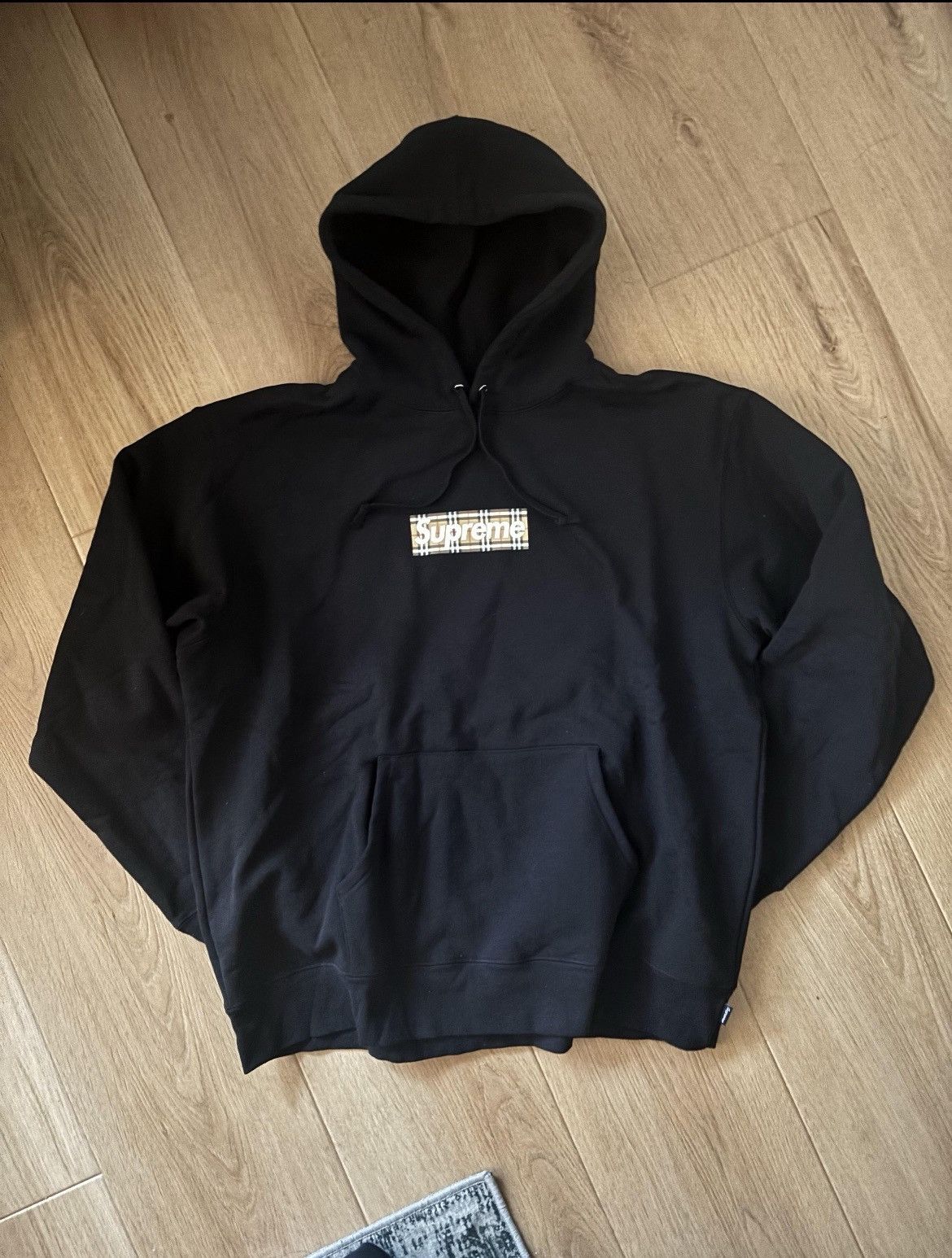 Supreme Burberry Box Logo Hoodie | Grailed